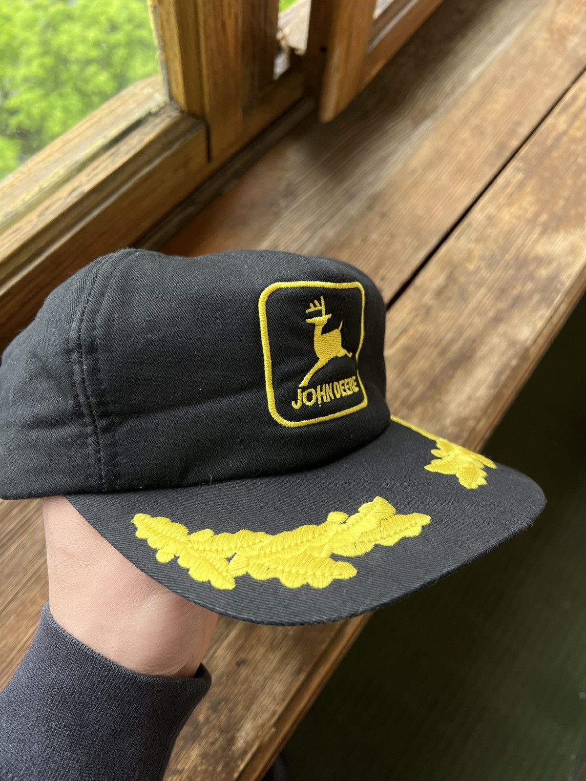 John Deere Vintage 80s John Deere Patch Trucker Hat Louisville Cap Size ONE SIZE - 9 Thumbnail