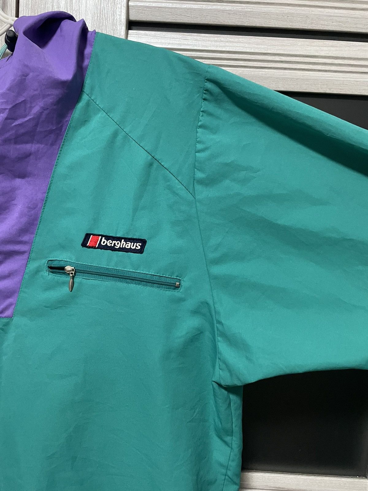 Berghaus × Vintage Archive 80s Berghaus Vintage Windbreaker 1/4 Zip Jacket Rare Size US M / EU 48-50 / 2 - 7 Thumbnail