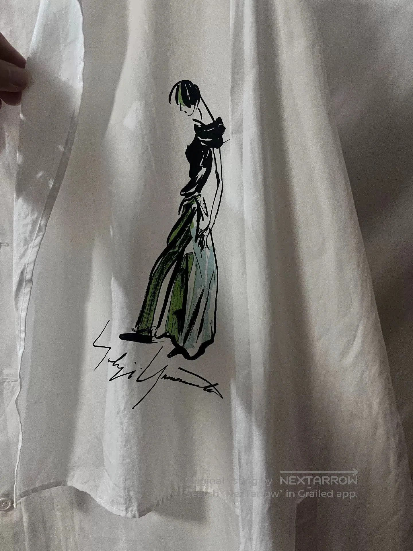 Yohji Yamamoto Yohji Yamamoto Hand-Painted Portrait Shirt. Size L / US 10 / IT 46 - 3 Thumbnail