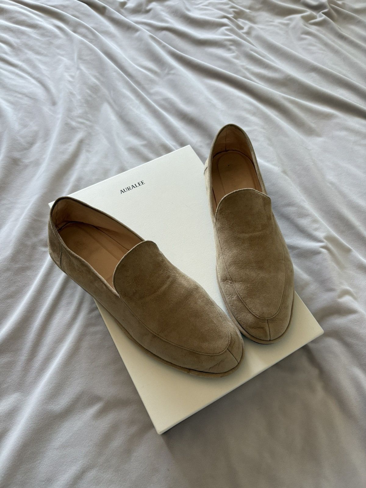 Auralee Soft Lamb Suede Loafers Size US 9.5 / EU 42-43 - 5 Thumbnail