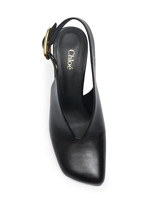 Chloe o1loc1c11125 Andrea Leather Pumps in Black Size US 9 / IT 39 - 4 Thumbnail