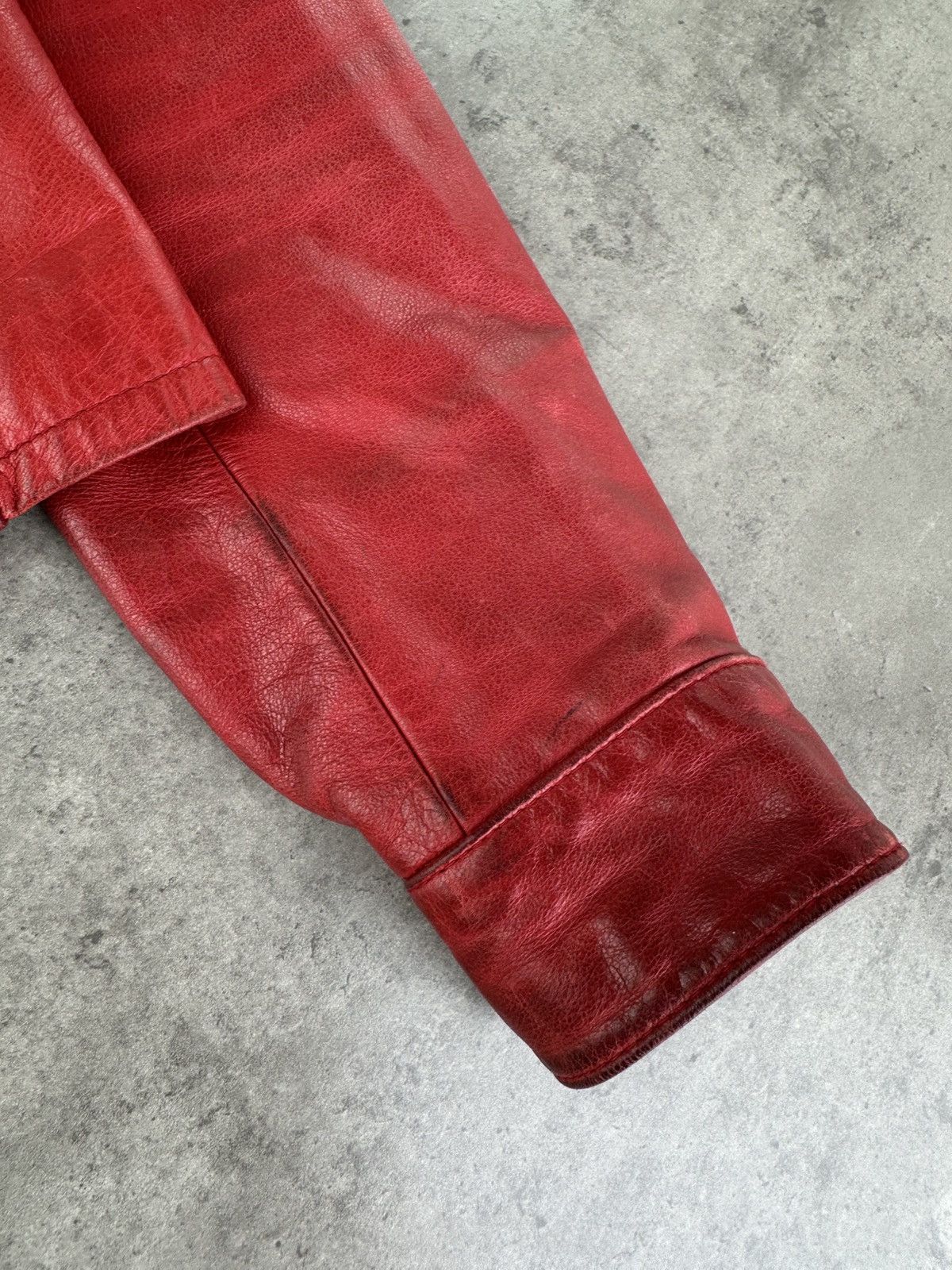 Japanese Brand Vintage Leather Jacket Size S / US 4 / IT 40 - 7 Thumbnail