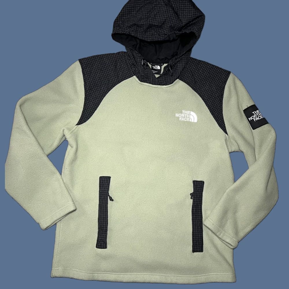 The North Face VINTAGE The North Face Hoodie Mens S Tea Green Pullover Sweatshirt Microfleece 90s? Size US S / EU 44-46 / 1 - 1 Thumbnail