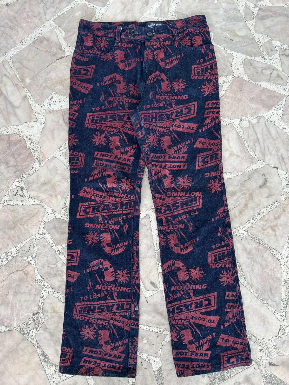 Hysteric Glamour Overprint I have Nothing Denim Size US 28 / EU 44 - 1 Thumbnail