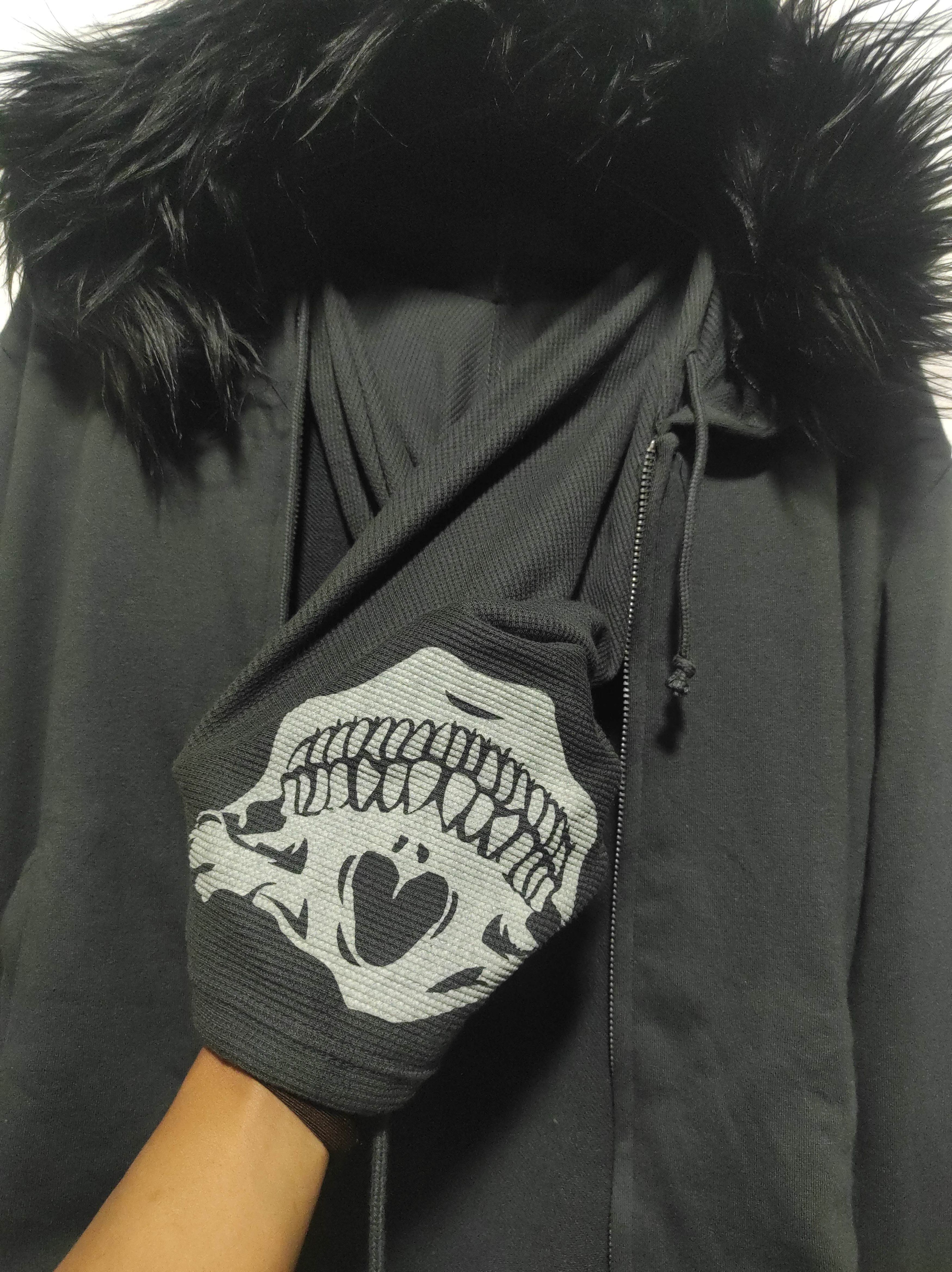 Hysteric Glamour Estilo Mask Skull Zipper Fur Hoodie IfSixWasNine LGB style Size US M / EU 48-50 / 2 - 22 Thumbnail
