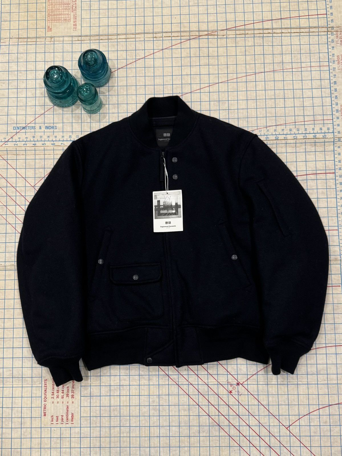 Engineered Garments × Uniqlo NWT Uniqlo Engineered Garments Bomber Jacket Dark Navy Small Size US S / EU 44-46 / 1 - 1 Thumbnail