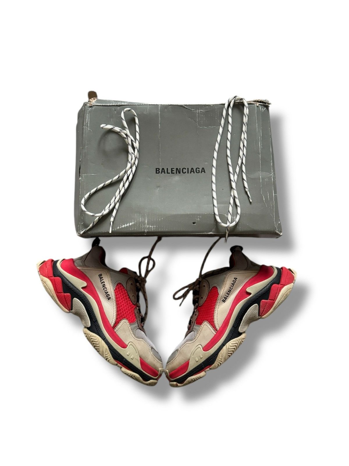 Balenciaga Balenciaga Triple S Red Size US 8 / EU 41 - 2 Thumbnail