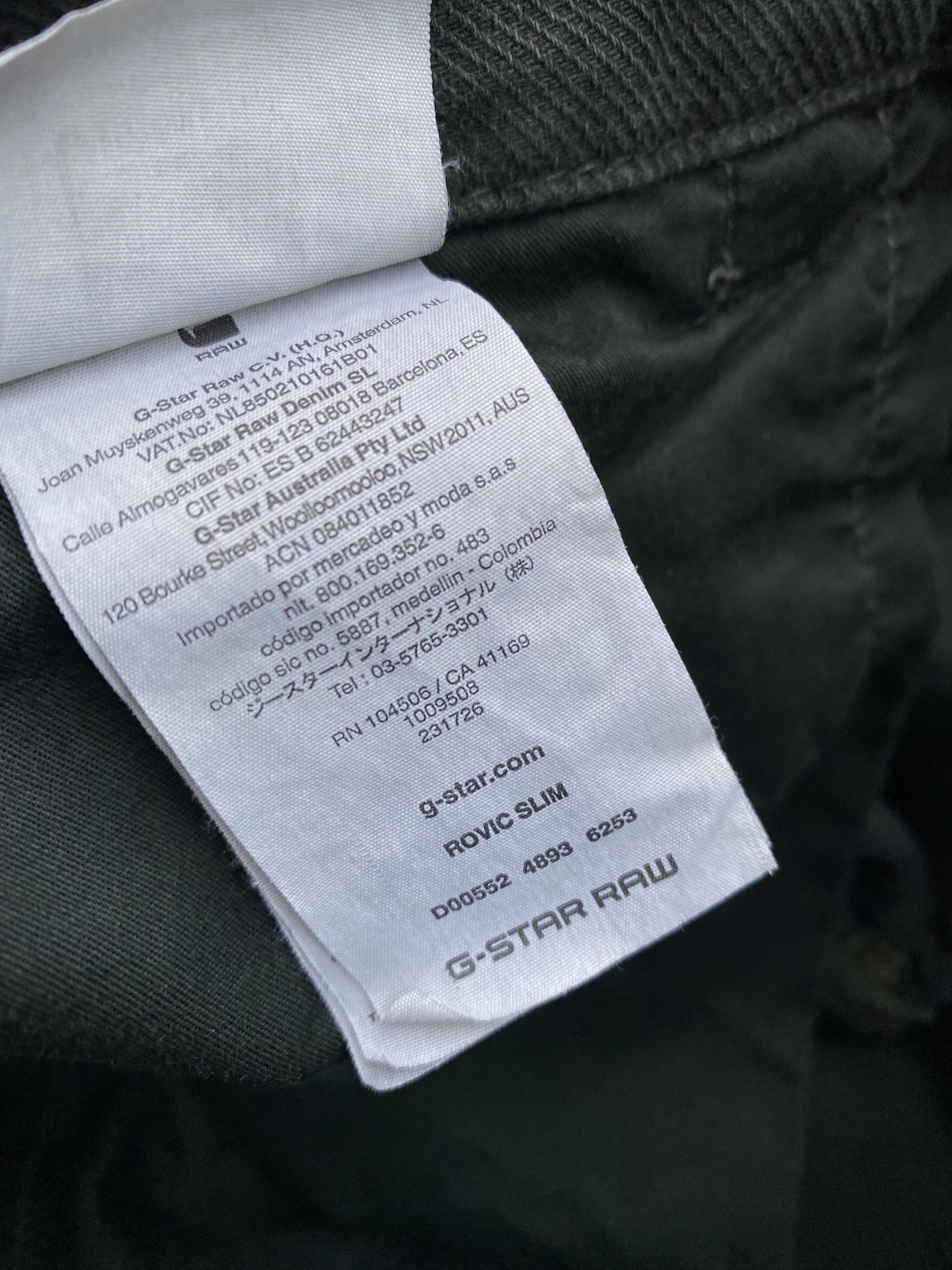 G-Star × Vintage G Star Raw Cargo Rovic Slim Pants Size US 33 - 8 Thumbnail