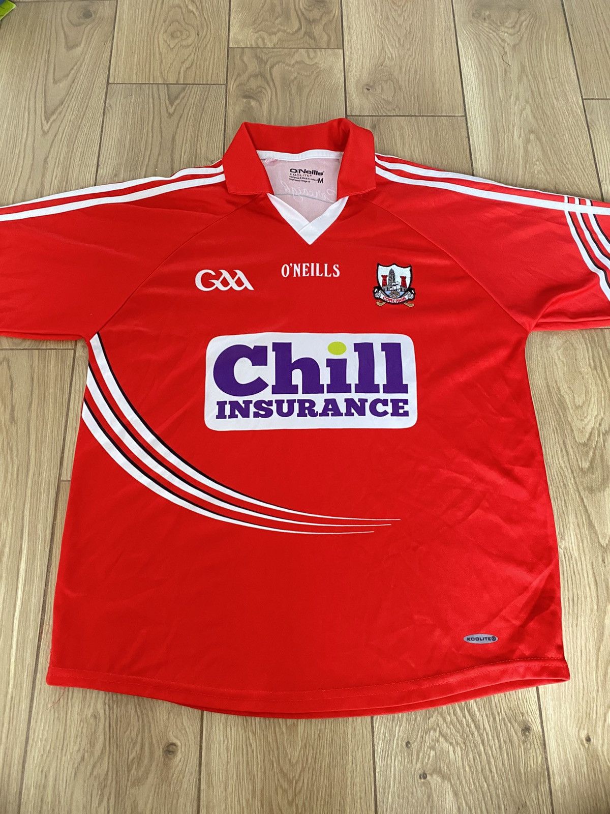 O'Neill cork gaa 2016-2018 home jersey chill insurance Size US M / EU 48-50 / 2 - 6 Thumbnail