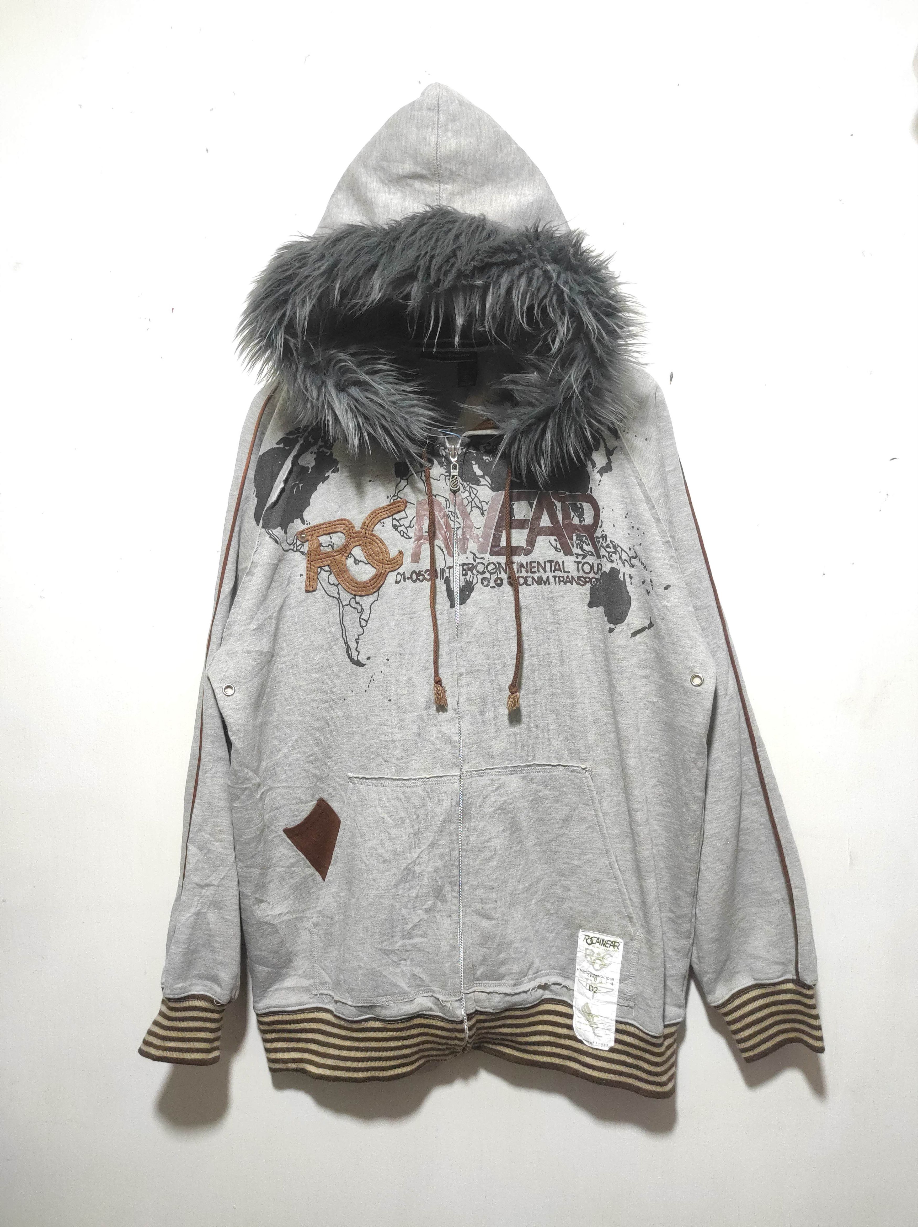Rocawear Rocawear Zipper Fur Hoodie IfSixWasNine LGB style Size US XL / EU 56 / 4 - 2 Thumbnail