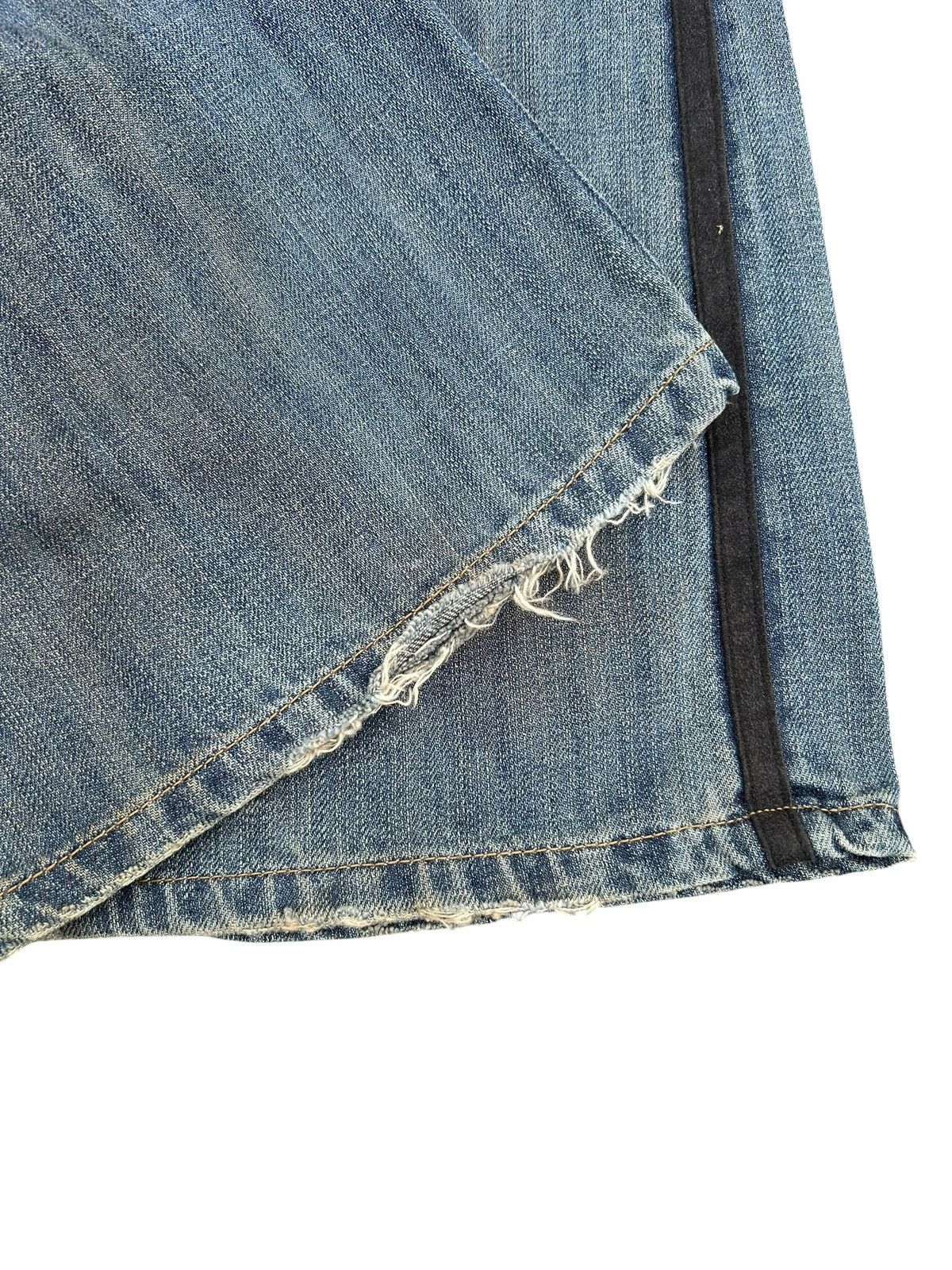 If Six Was Nine FLARE🔥 Xfrm Japanese Punk Bondage Rusty Faded Denim Jeans ☠️🎌 Size US 30 / EU 46 - 18 Thumbnail