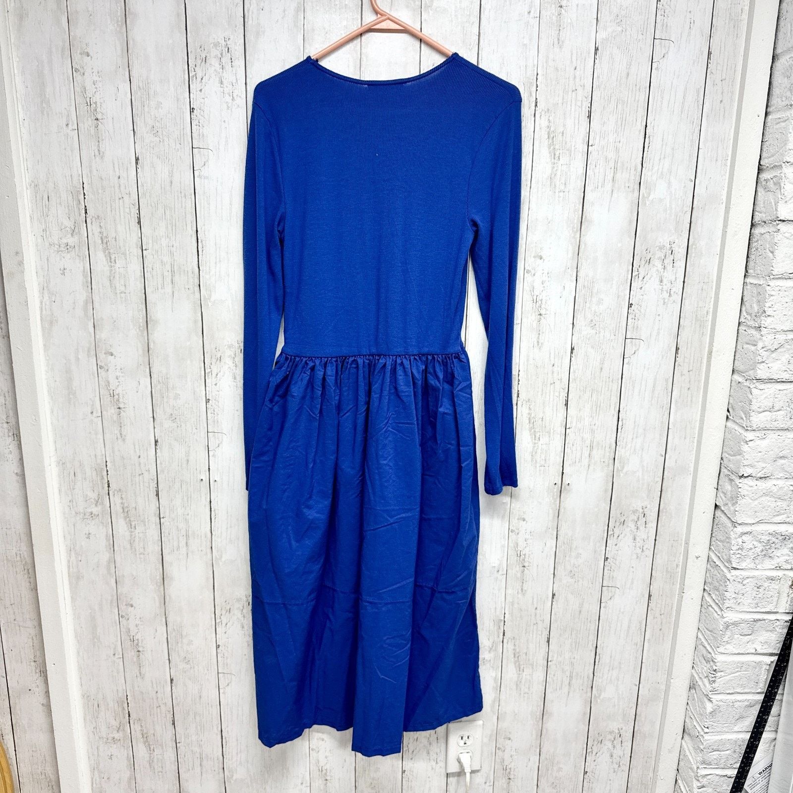 Zara Zara Dress Size Large Ribbed Mixed Media Fit Flare Midi Size L / US 10 / IT 46 - 5 Thumbnail