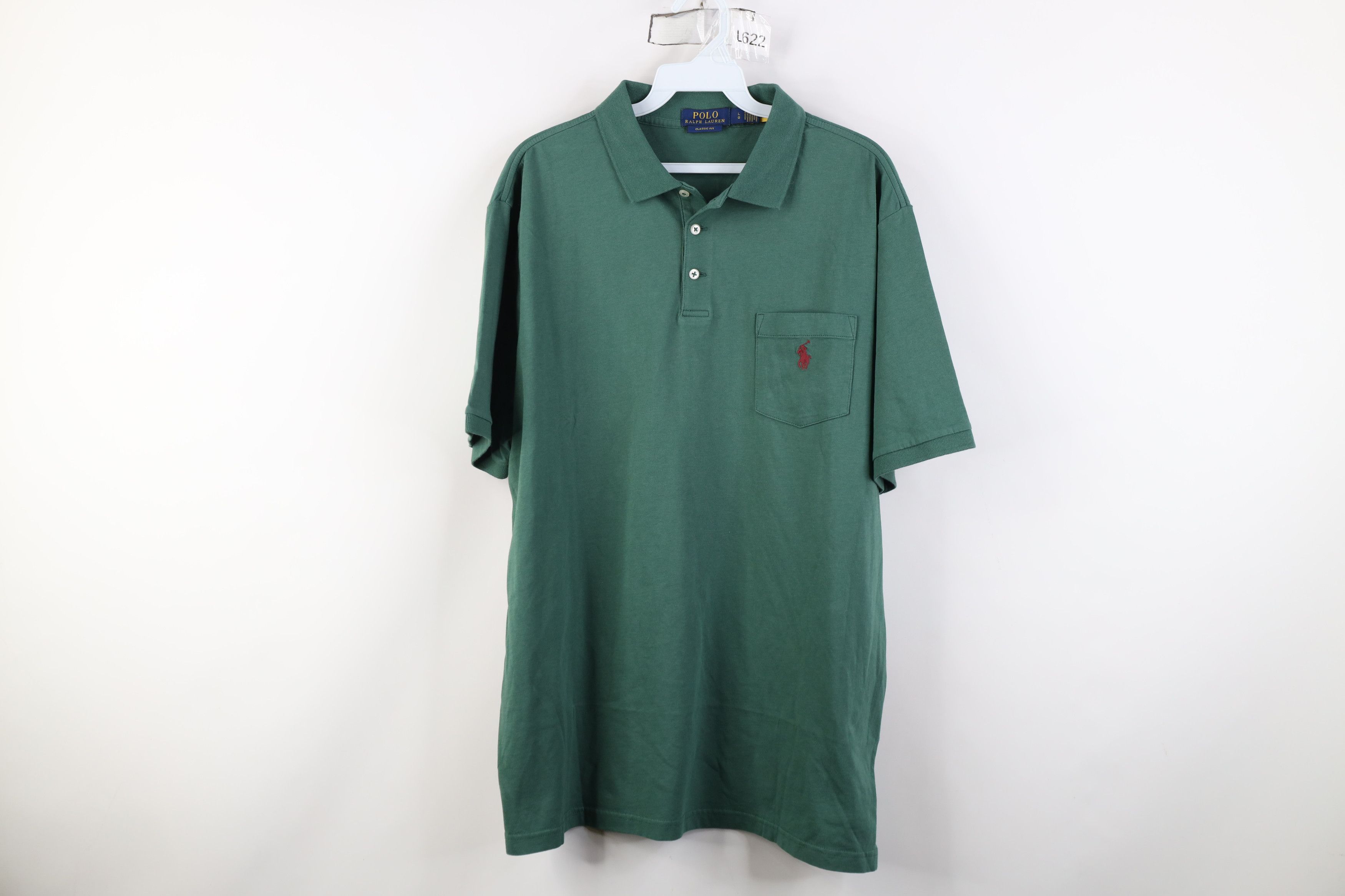 Ralph Lauren Vintage Y2K Ralph Lauren Cotton Knit Golf Polo Shirt Green Size US L / EU 52-54 / 3 - 1 Thumbnail