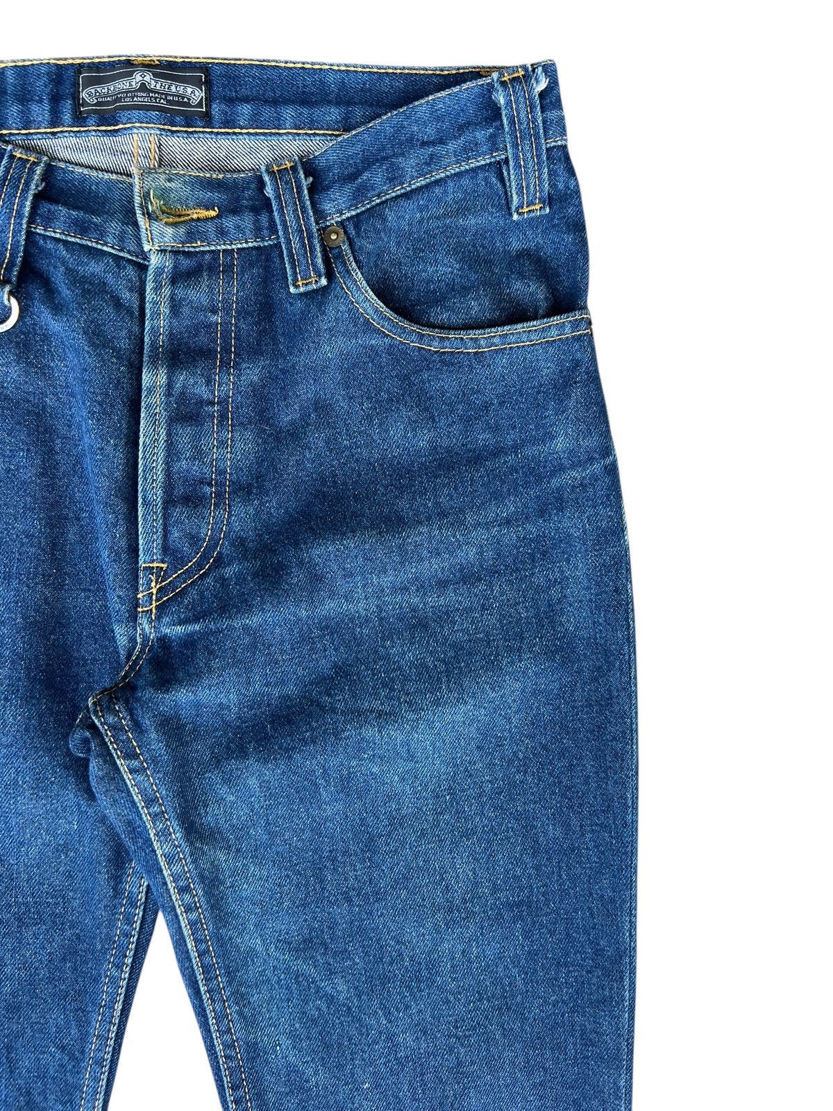 Backbone Back Bone Made in Usa Mud Denim Bootcut Jeans Size US 30 / EU 46 - 11 Thumbnail