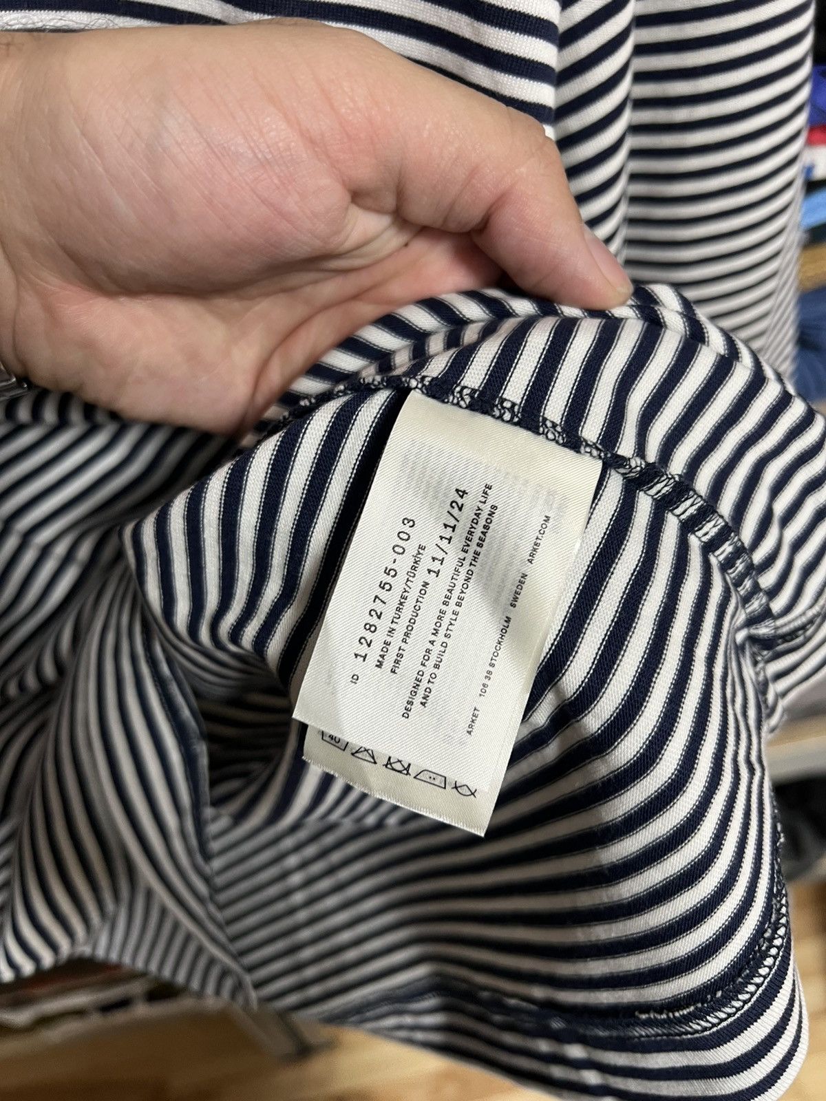 Arket Arket Long Sleeve T Shirt Striped Yarn Wide Sleeve Size L Size L / US 10 / IT 46 - 5 Thumbnail