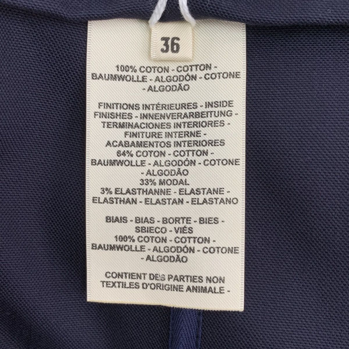 Hermes Hermes Dark Blue Bell Chain Cotton Casual Mini Skirt K26WX Size 25" / US 0 / IT 36 - 8 Thumbnail