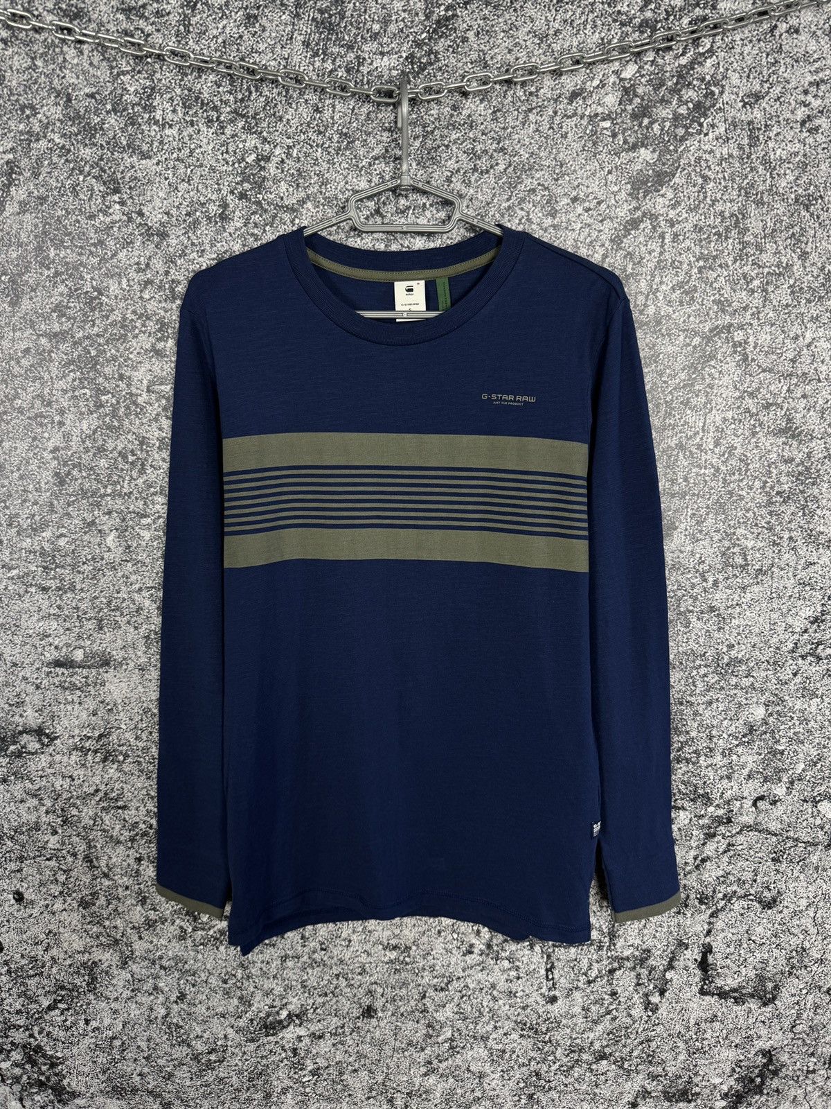 G-Star G-Star Raw Memula Stripe Long Sleeve T-Shirt Pullover Size S Size US S / EU 44-46 / 1 - 1 Thumbnail