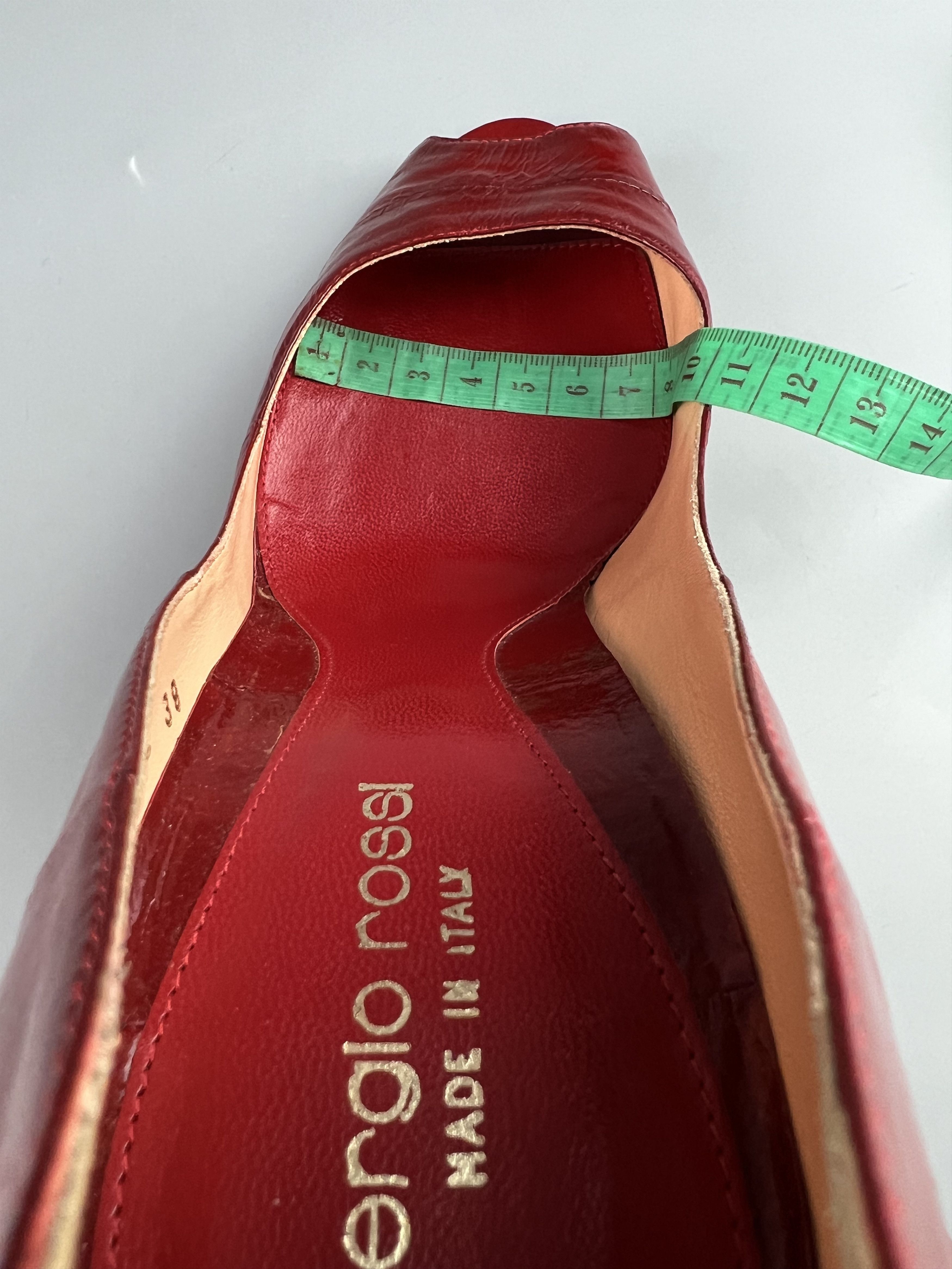 Sergio Rossi Sergio Rossi Red Leather Heels Size 39 Made in Italy Size US 9 / IT 39 - 11 Thumbnail