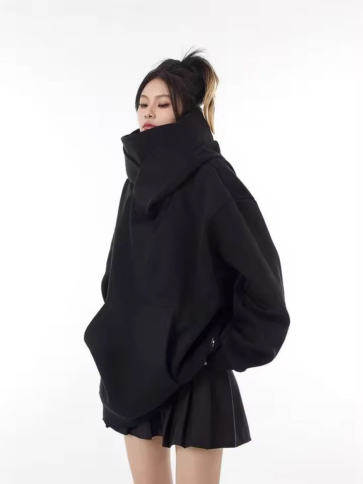 Japanese Brand Cowl Neck Techwear Hoodie - Avant-Garde High Collar Hoodie Size US M / EU 48-50 / 2 - 3 Thumbnail
