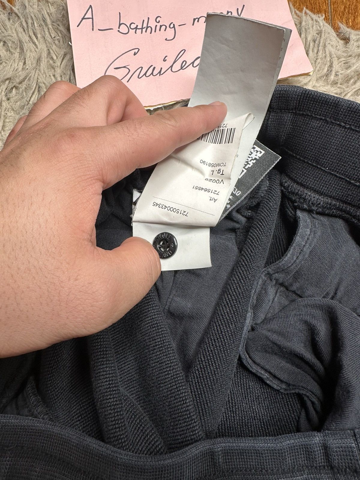 Stone Island Stone Island Sweatpants (Black/Large) Size US 34 / EU 50 - 8 Thumbnail