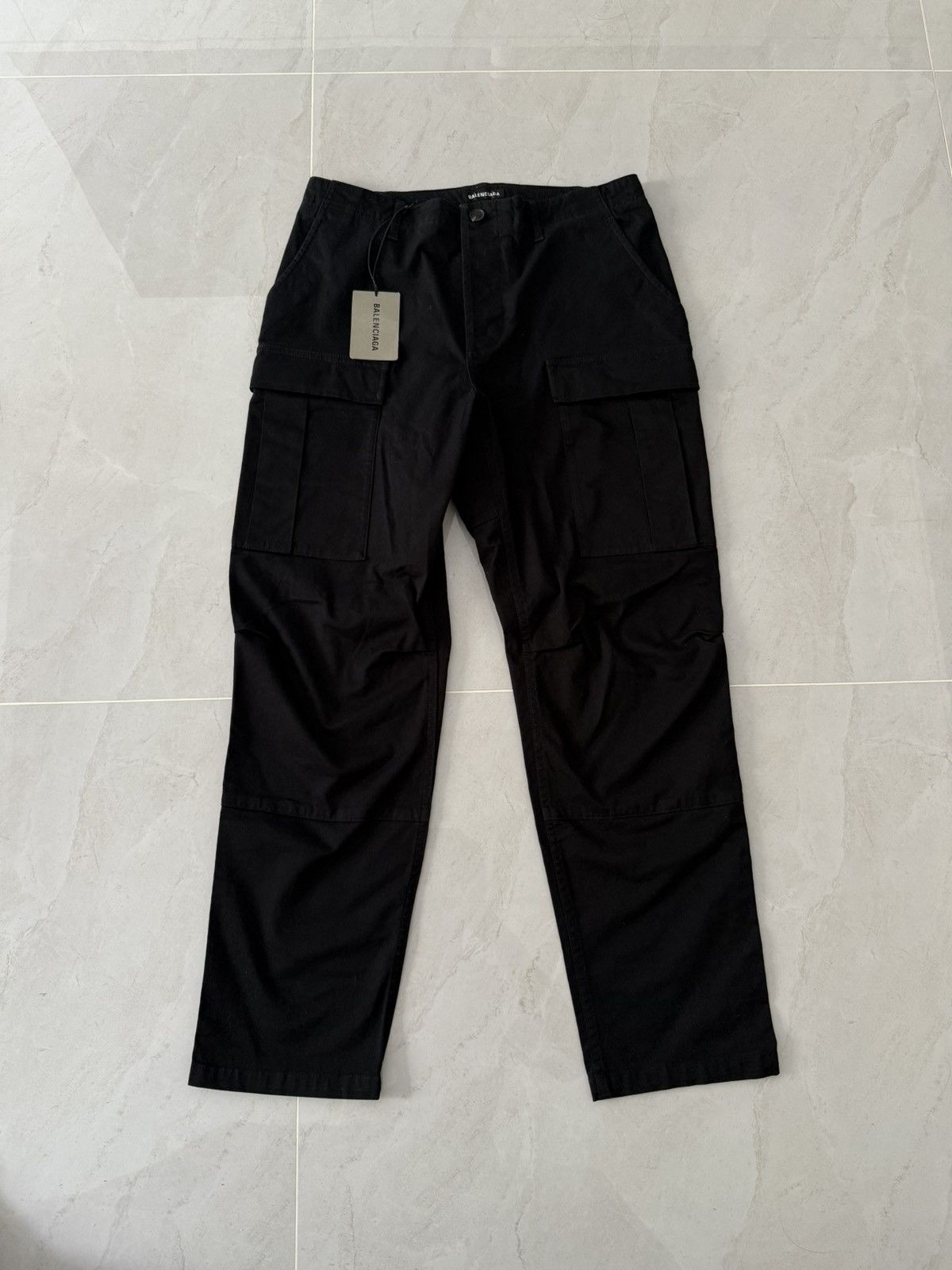 Balenciaga Black Cargo Pants Sz. 48