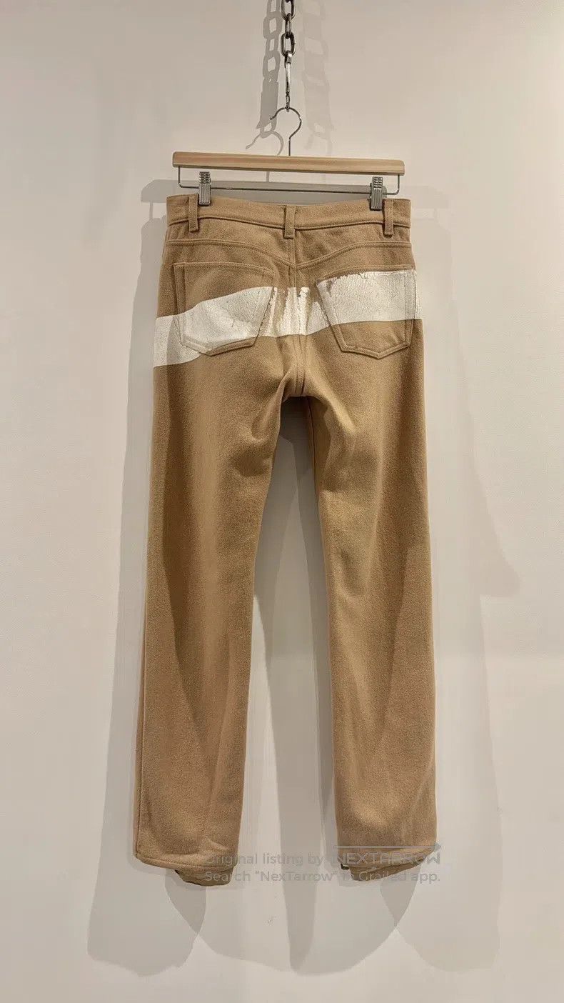Helmut Lang Helmut Lang GTR waxed striped wool trousers Size US 32 / EU 48 - 3 Thumbnail