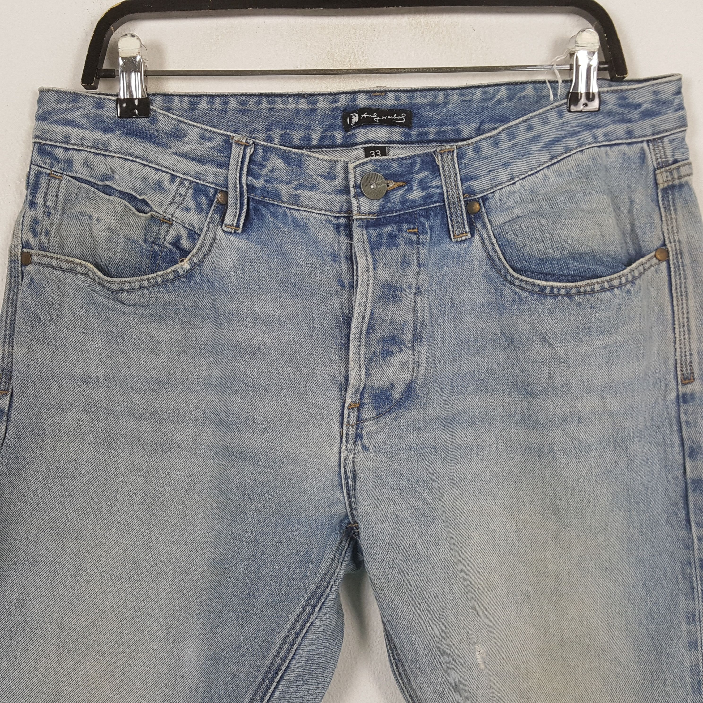 Andy Warhol X Billabong Streetwear Distressed Jeans
