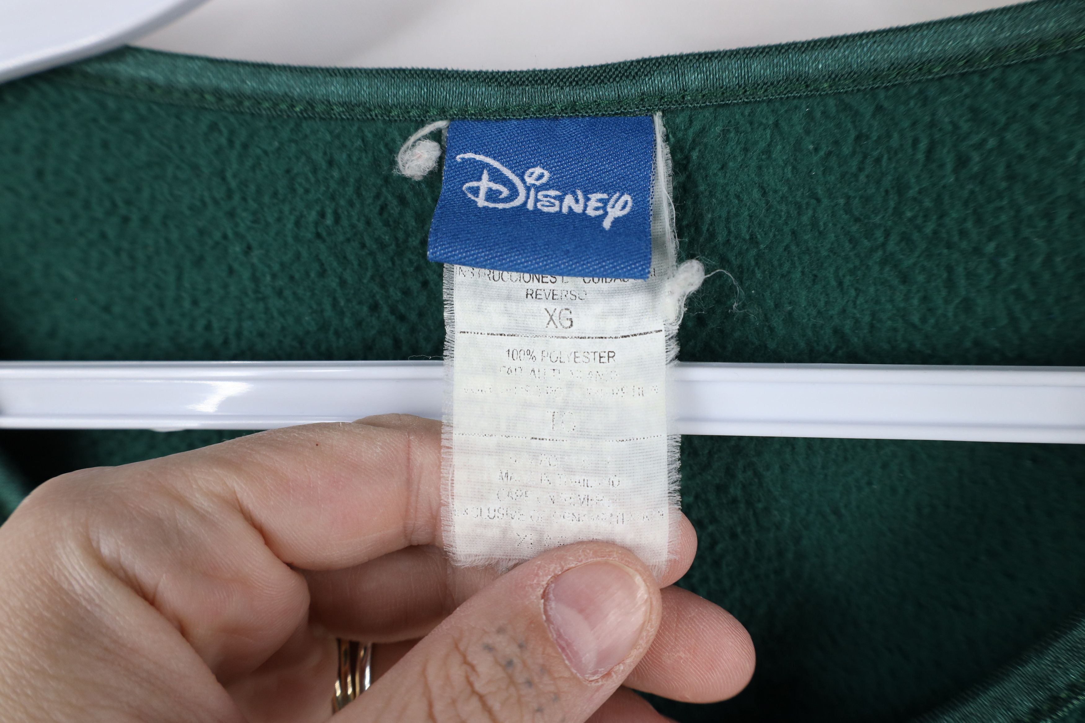 Disney × Vintage Vintage Disney Grumpy Dwarf Fleece Crewneck Sweater Green Size XL / US 12-14 / IT 48-50 - 6 Thumbnail