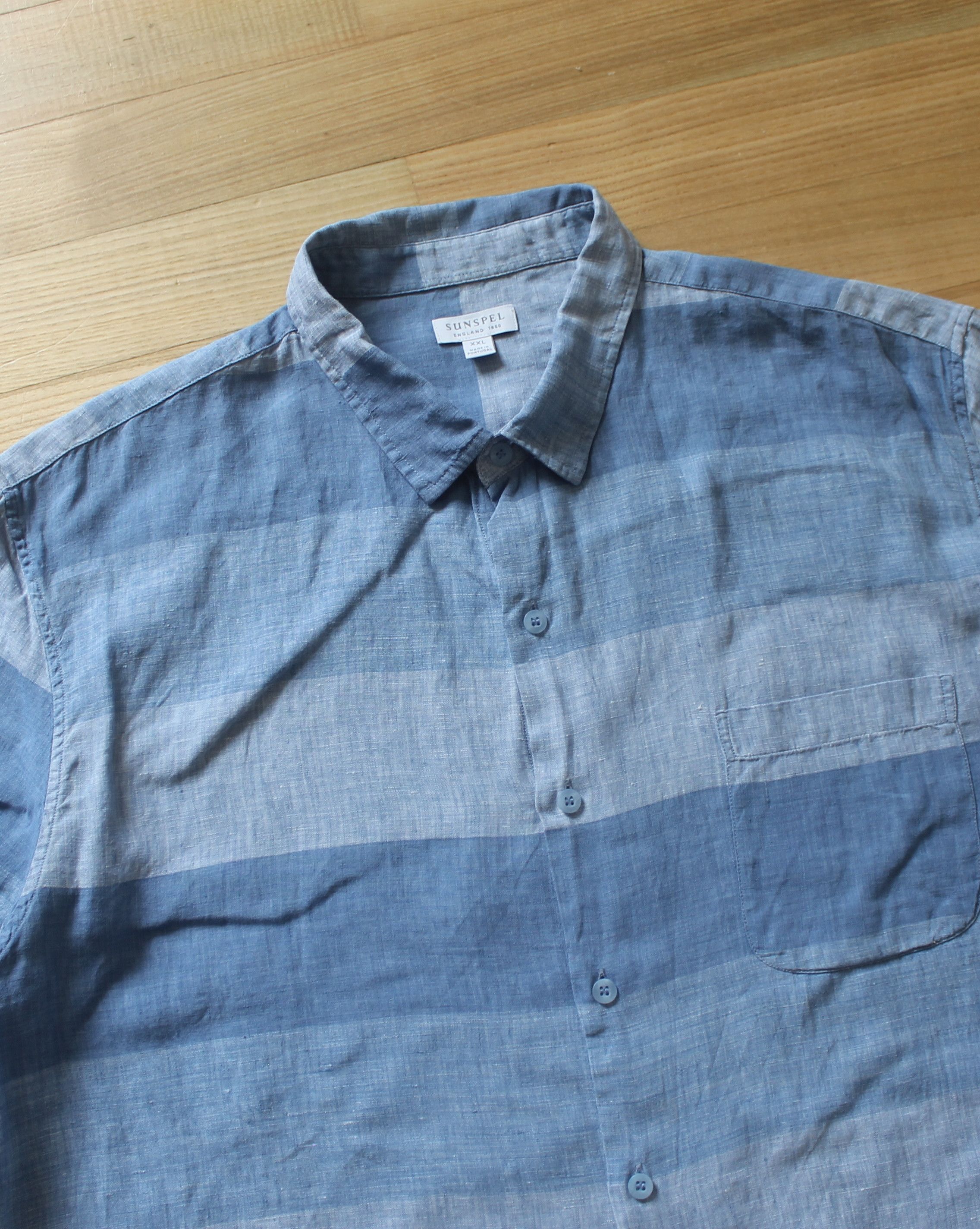 Sunspel Sunspel Linen Short Sleeve Shirt Size US XXL / EU 58 / 5 - 5 Thumbnail