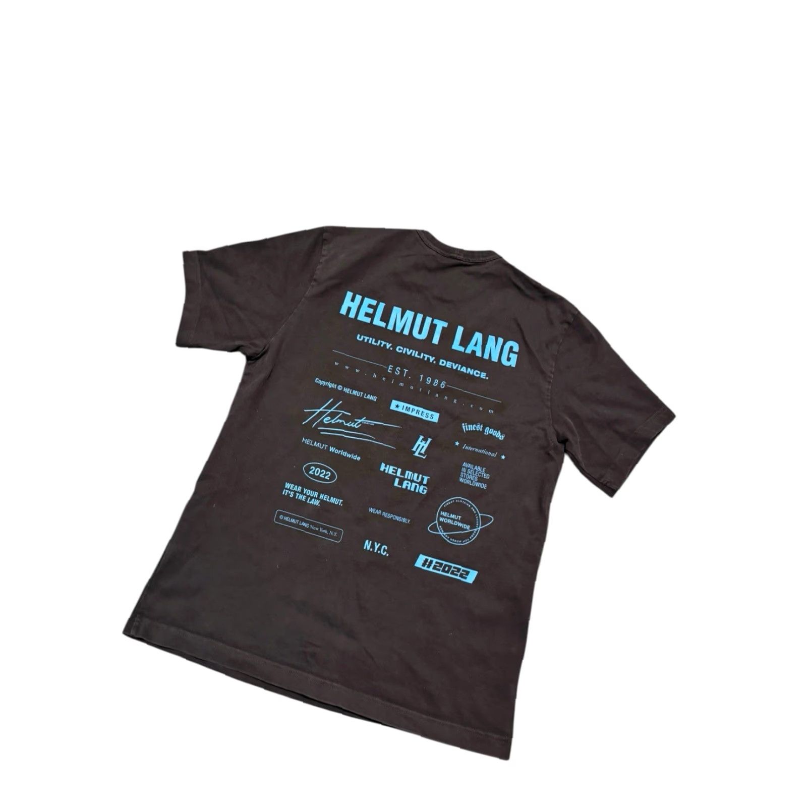 Helmut Lang HELMUT LANG T-Shirt Logo Tee Mens XS Black Promo Brand PREOWNED RARE Cotton Crew Neck Short Sleeve Size US XS / EU 42 / 0 - 5 Thumbnail