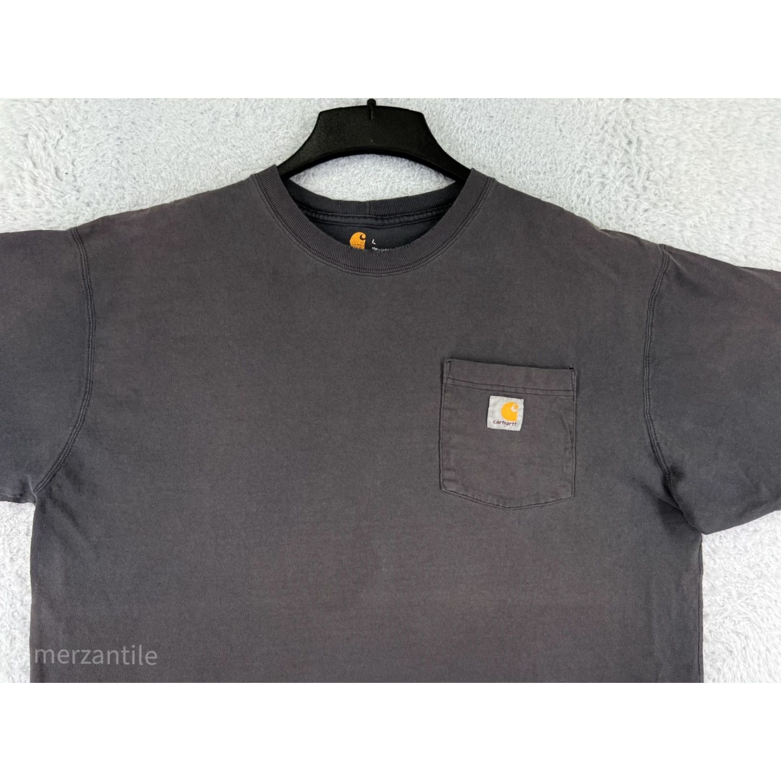 Carhartt Carhartt Shirt Mens Large Gray 100% Cotton Pocket Workwear Short Sleeve Crew Neck Size US L / EU 52-54 / 3 - 6 Thumbnail