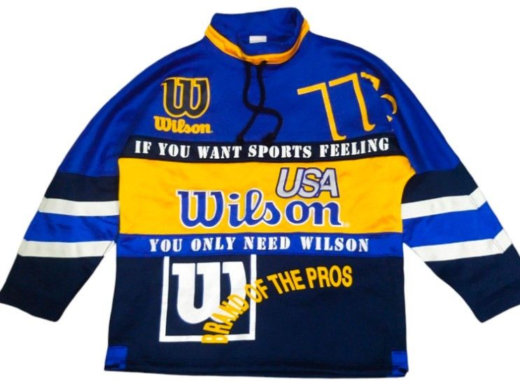 Vintage Vintage Wilson Jersy Size US L / EU 52-54 / 3 - 9 Thumbnail
