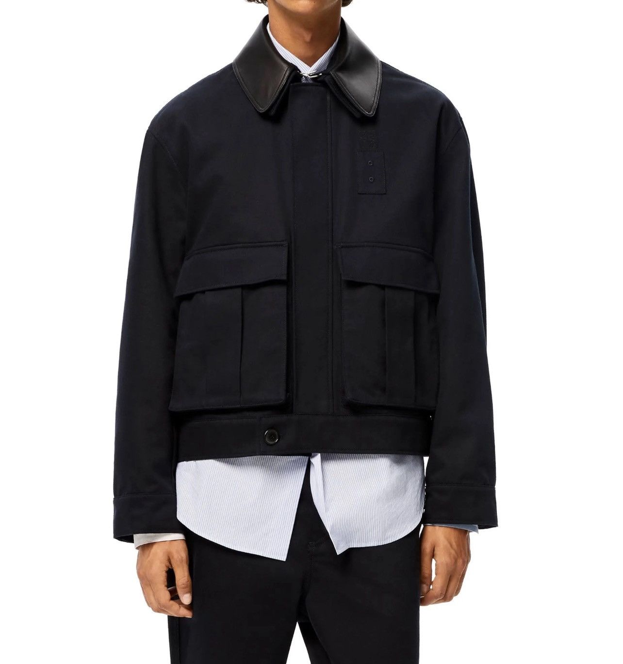 Loewe Loewe Jacket with Pockets and leather collar Size US M / EU 48-50 / 2 - 13 Thumbnail