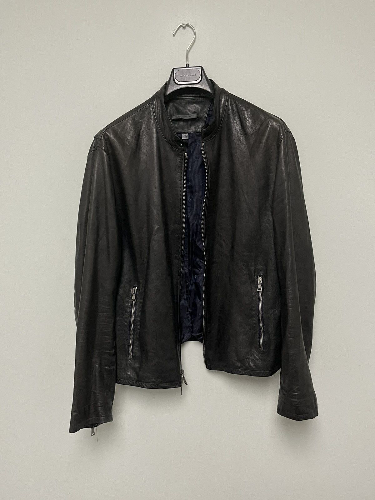 John Varvatos Zip Front Biker Jacket. 52 Size US L / EU 52-54 / 3 - 11 Thumbnail