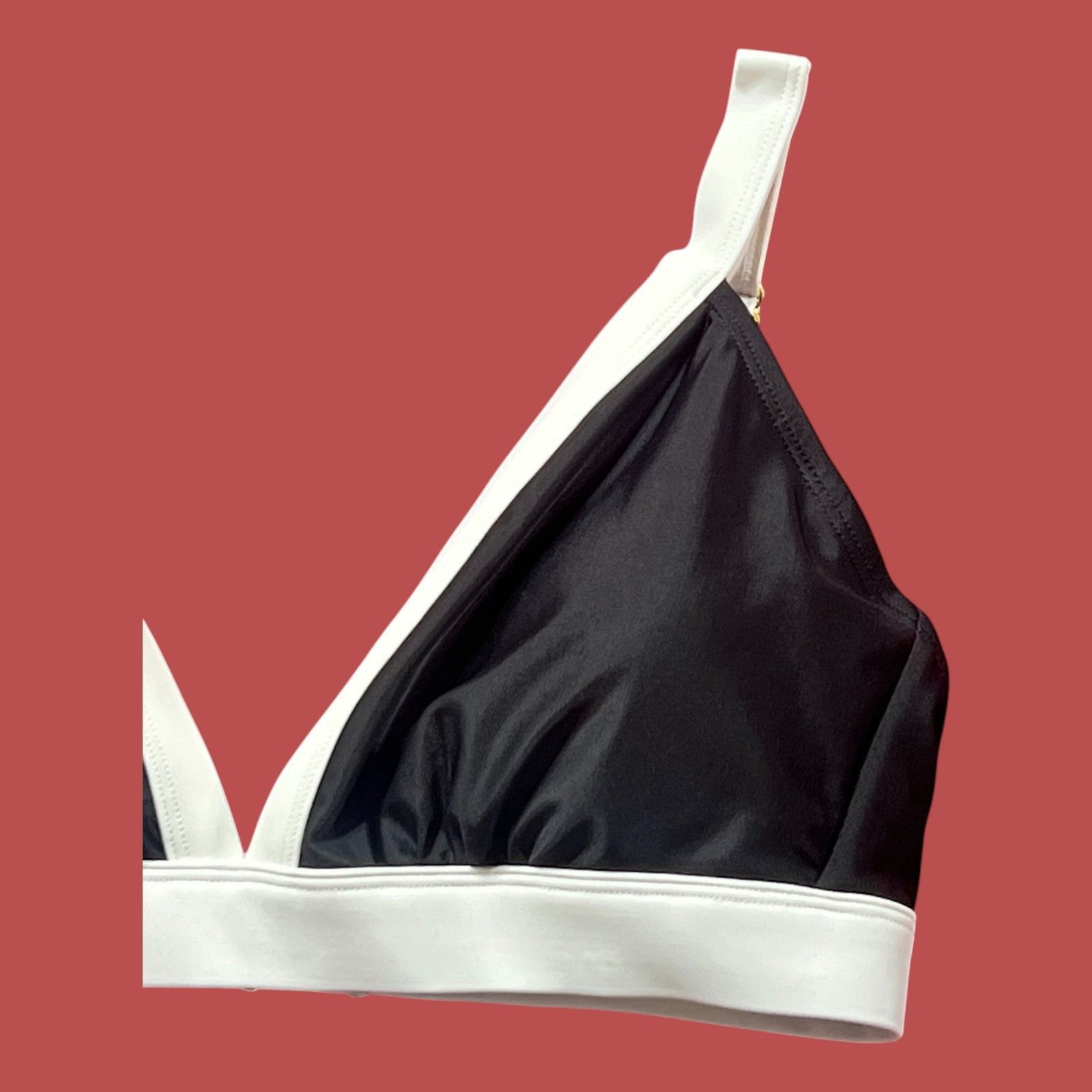 Other Shade & Shore - Women's Wide Band Triangle Bikini Top -Black Size ONE SIZE - 14 Thumbnail