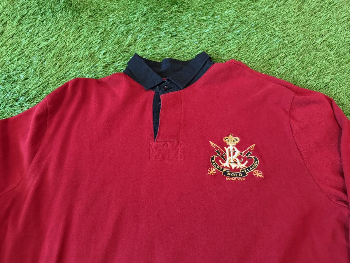 Polo Ralph Lauren Vintage Polo Ralph Lauren Polo Shirt Rugby Crest Logo Long Size US XL / EU 56 / 4 - 2 Thumbnail