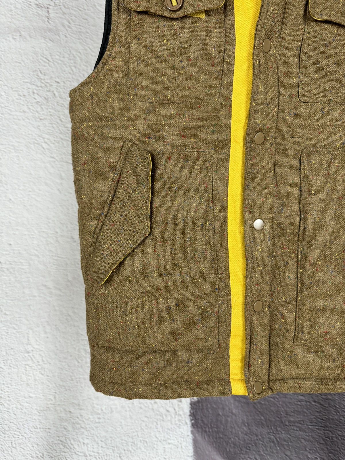 Other Brth Breathe grey brown tweed puffer vest gilet Size US L / EU 52-54 / 3 - 4 Thumbnail