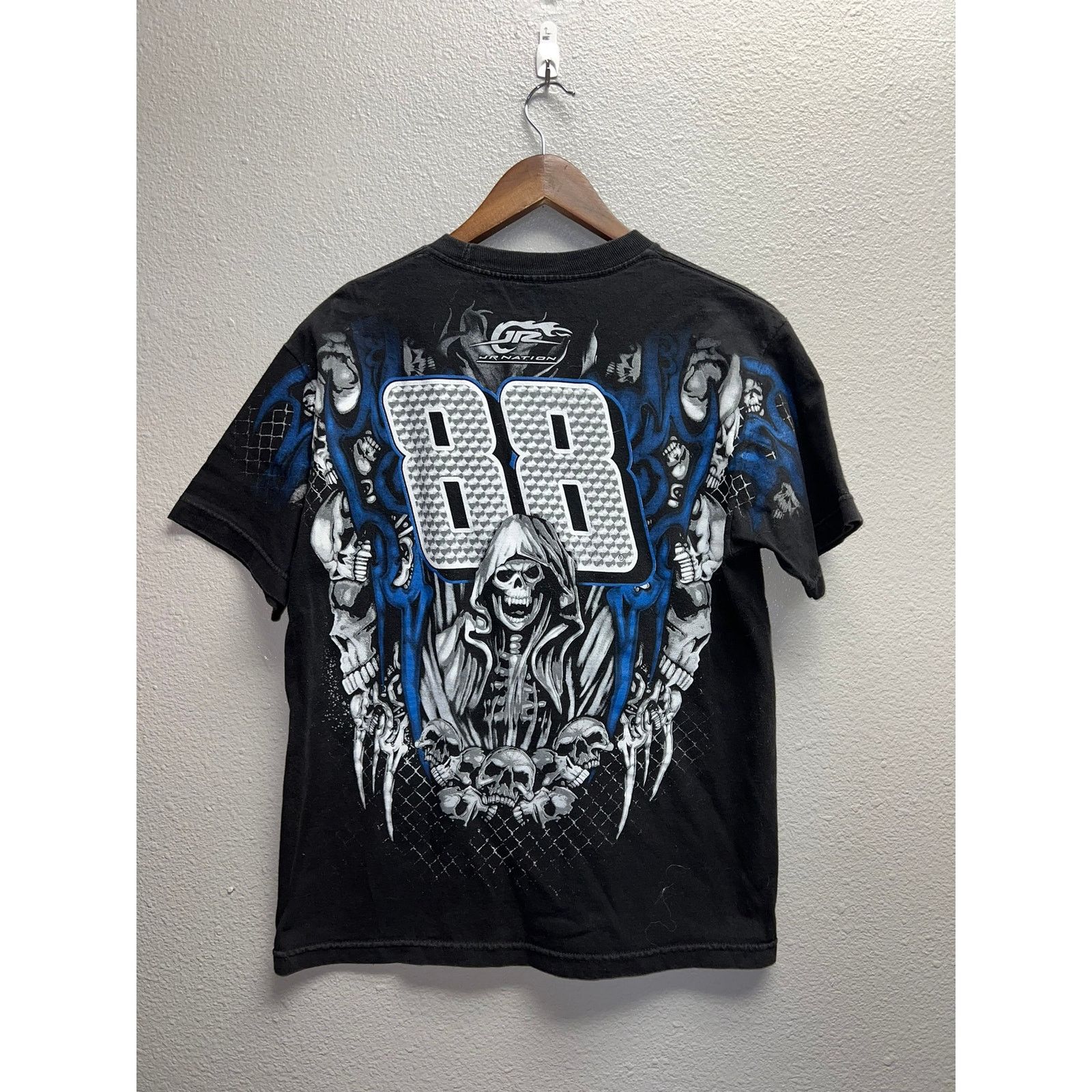Vintage Dale Jr Nation Shirt Y2K 2000s Black Blue Racing Nascar Tee Size US M / EU 48-50 / 2 - 6 Thumbnail
