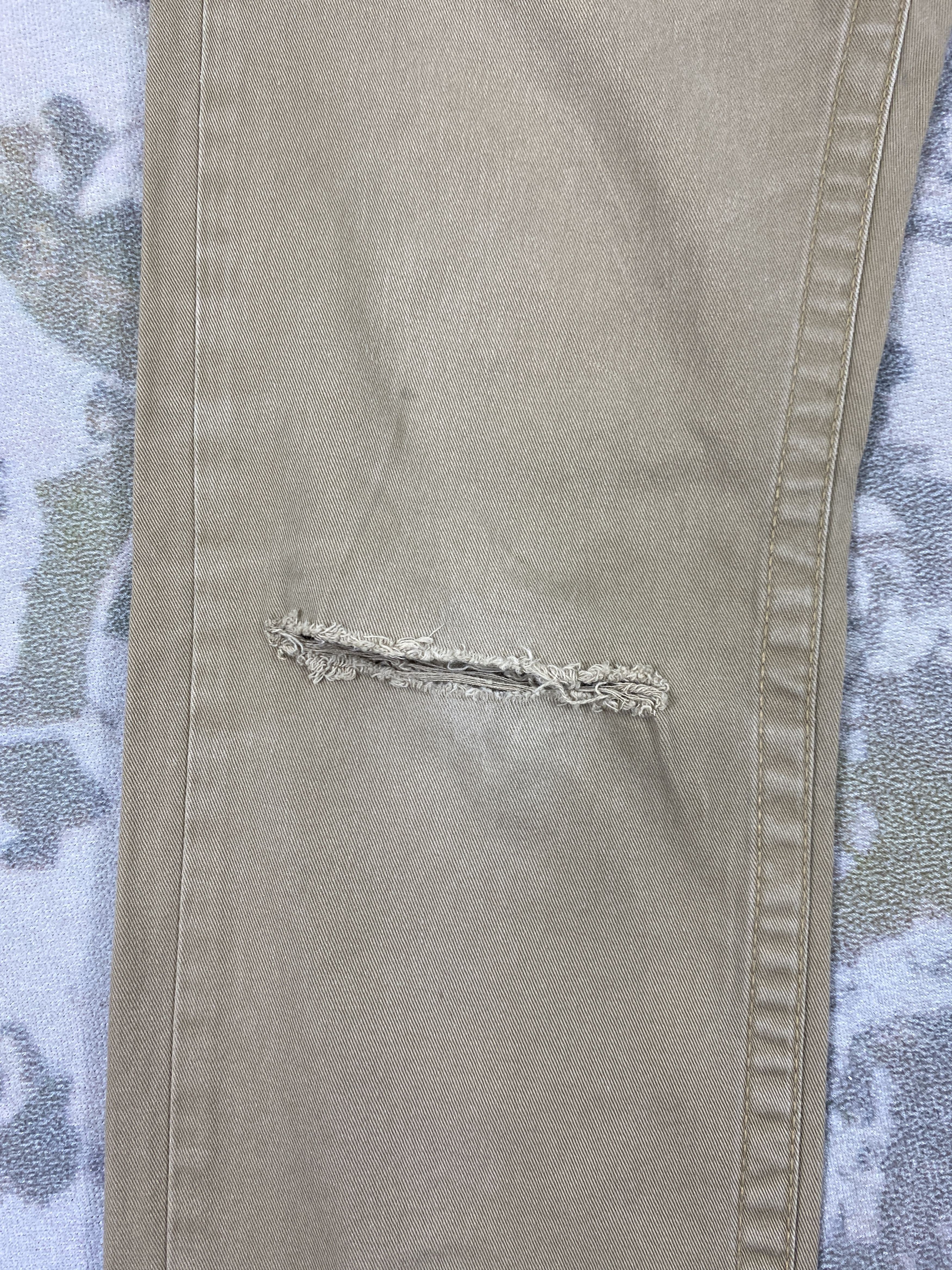Japanese Brand Distressed Khaki Vintage RedPepper Jeans 33x33 Denim- JN3684 Size US 33 - 15 Thumbnail