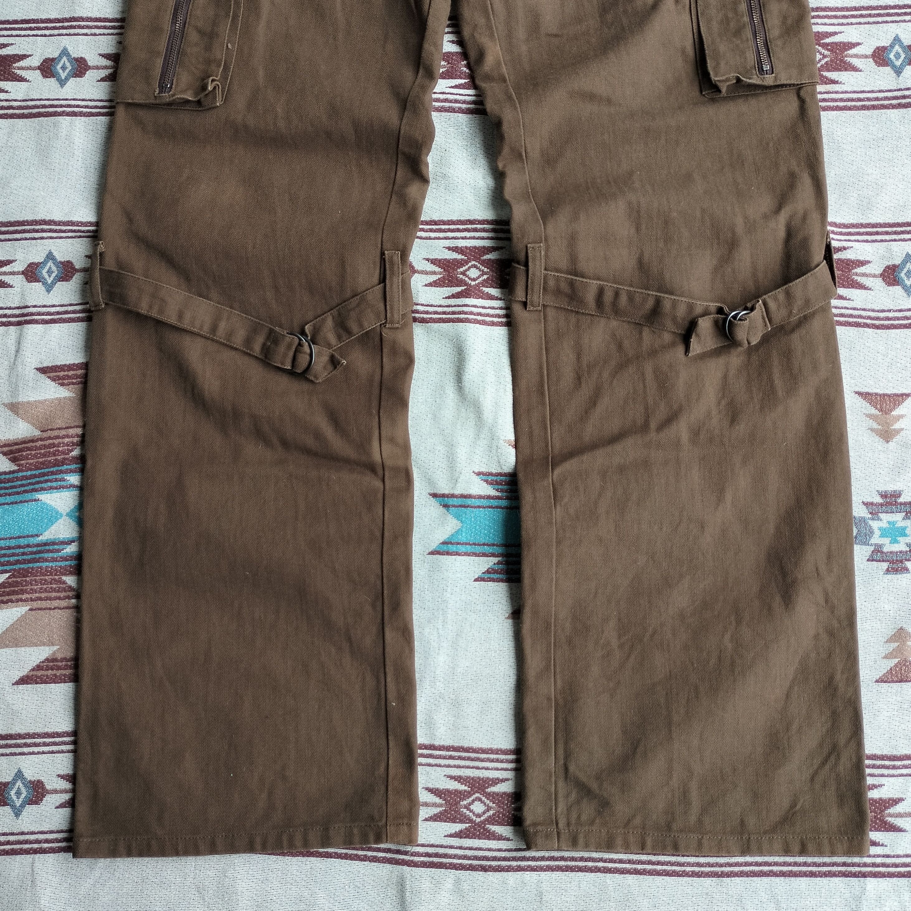 PPFM Schlussel bondage wide leg cargo pants (Realy rare) Size US 30 / EU 46 - 4 Thumbnail