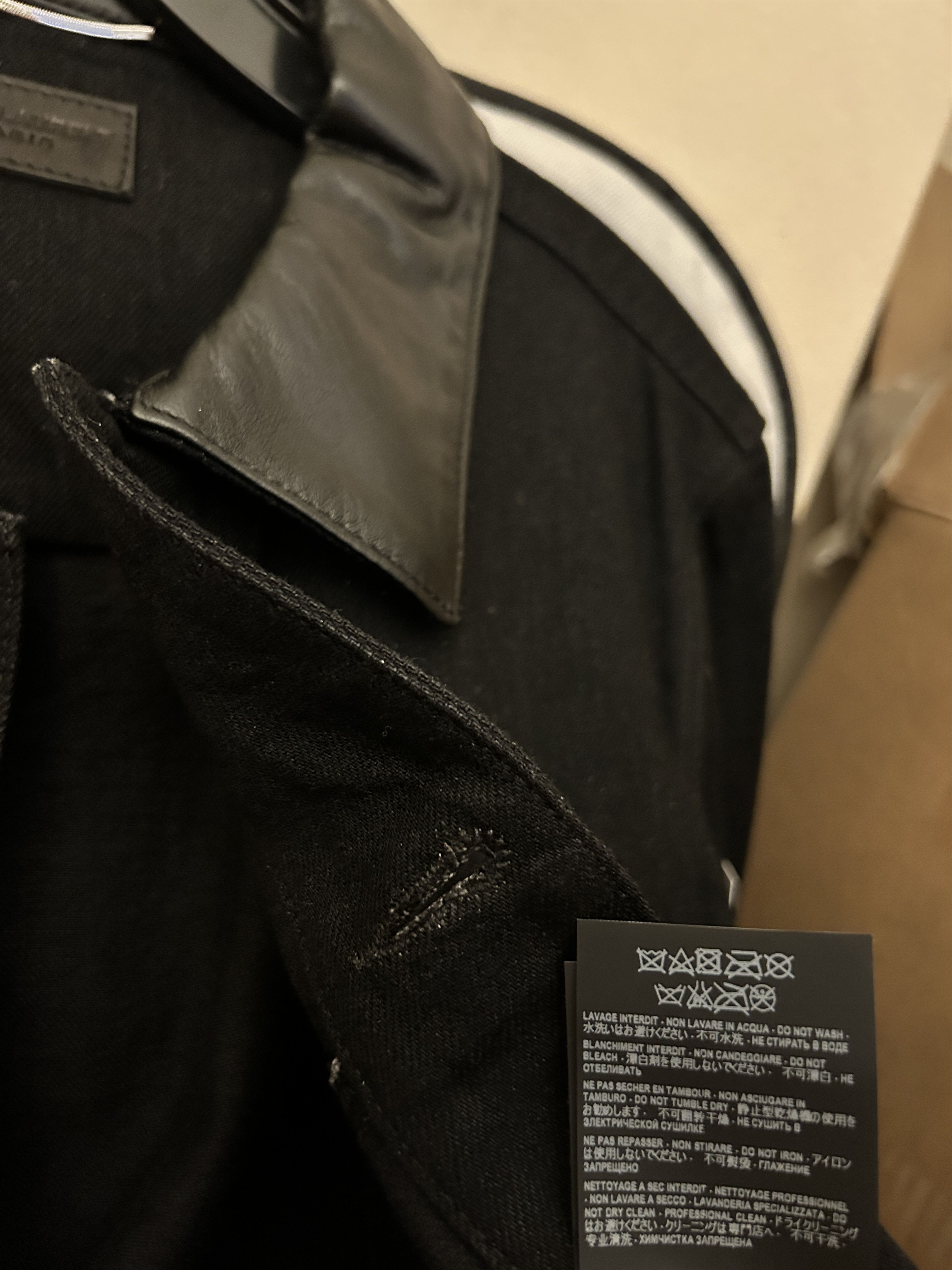Saint Laurent Paris Saint Laurent Collar Denim Jacket - Black size Medium Size US M / EU 48-50 / 2 - 7 Thumbnail