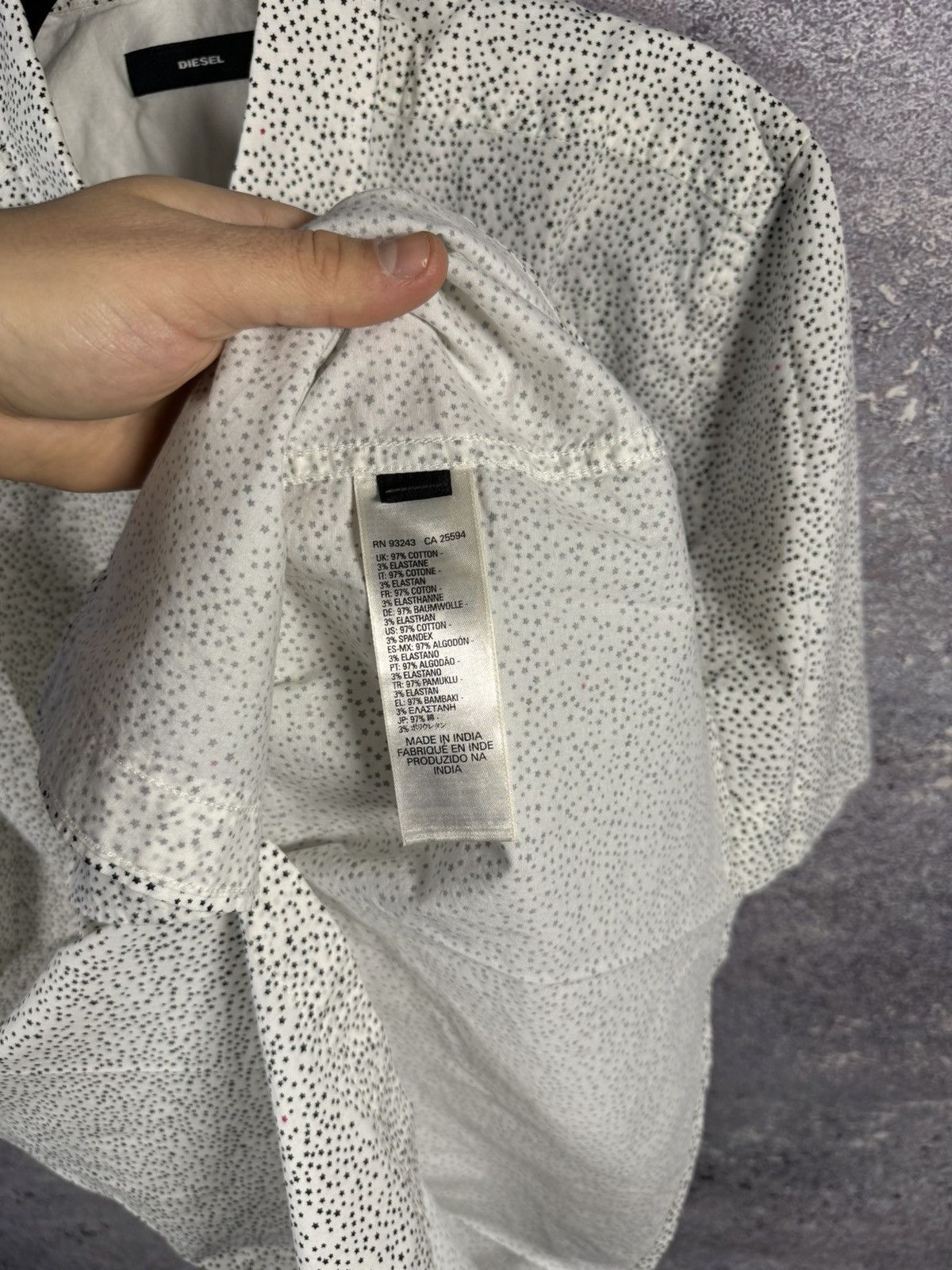 Diesel × Vintage Diesel Star Printer Shortsleeve Shirt Vintage XL size Size US XL / EU 56 / 4 - 13 Thumbnail