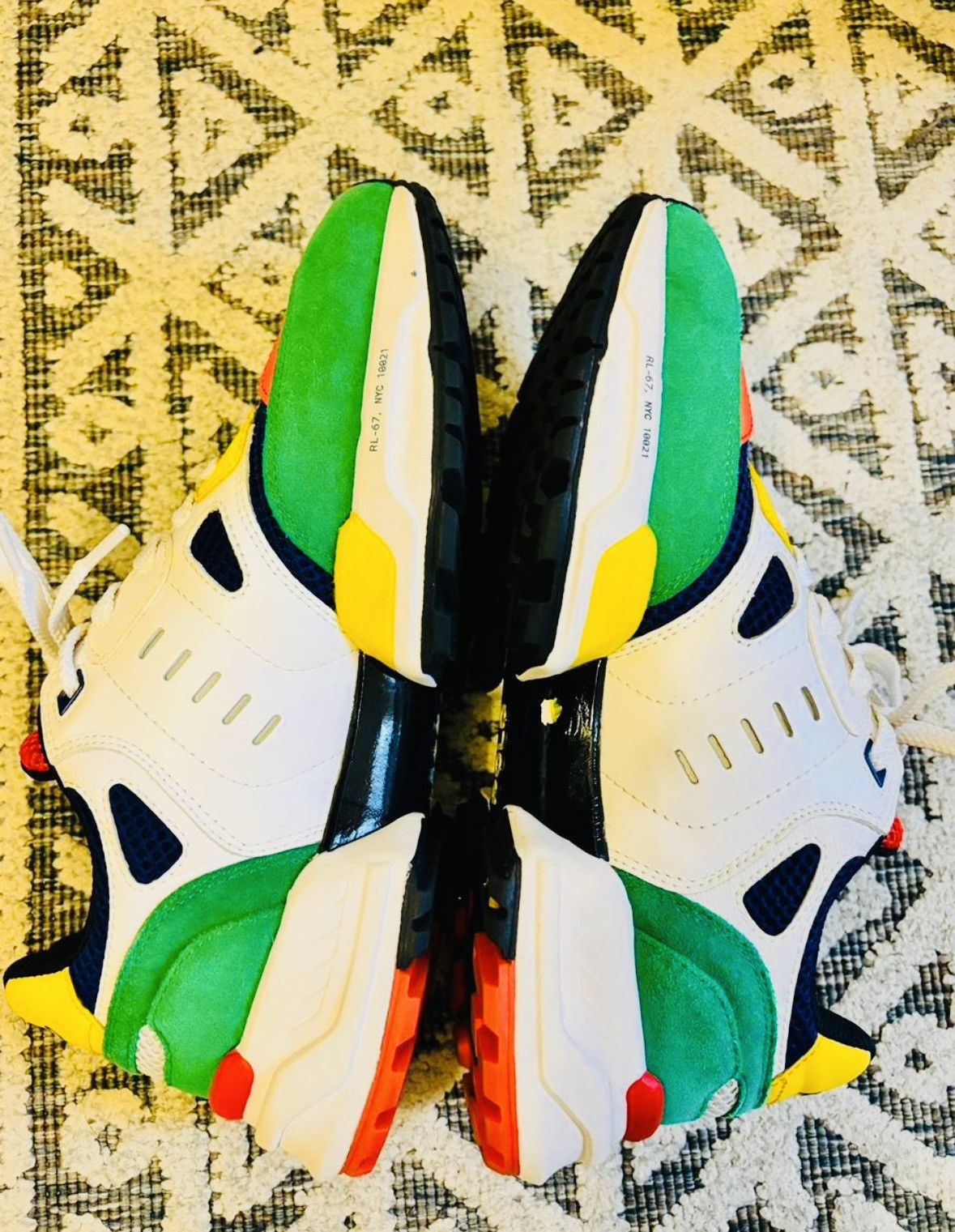 Polo Ralph Lauren Ralph lauren multi colored suede trainers. Size US 7.5 / EU 40-41 - 3 Thumbnail