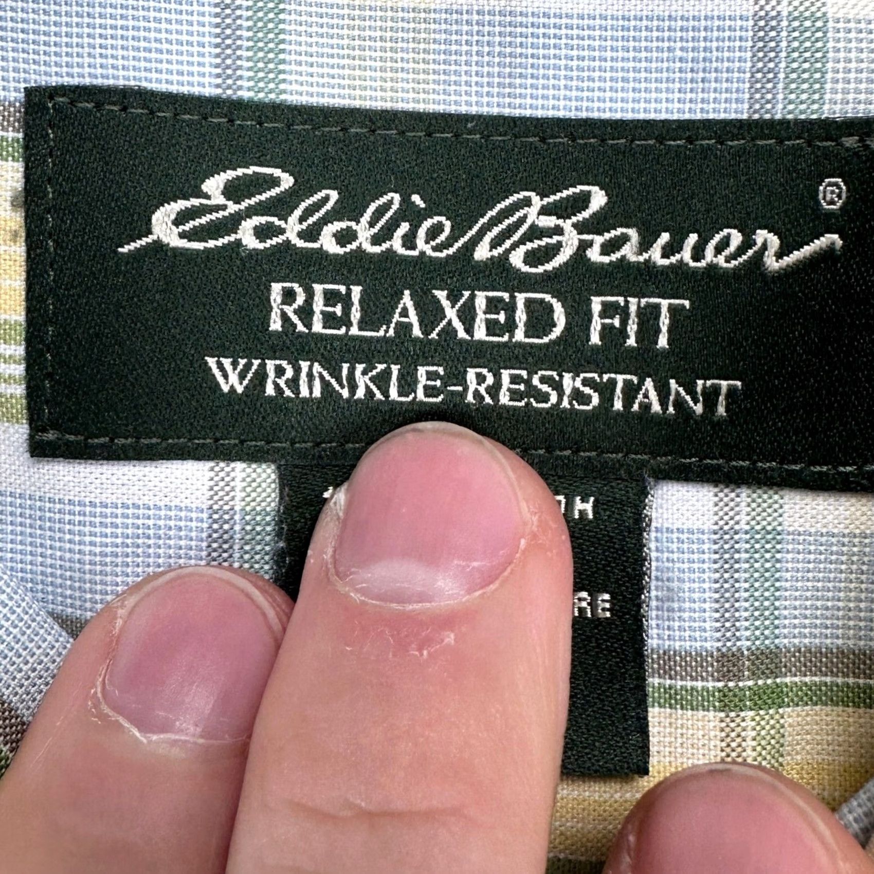 Eddie Bauer Eddie Bauer Mens Shirt Large Tall Yellow Plaid Relaxed Fit Button Down Size US L / EU 52-54 / 3 - 4 Thumbnail