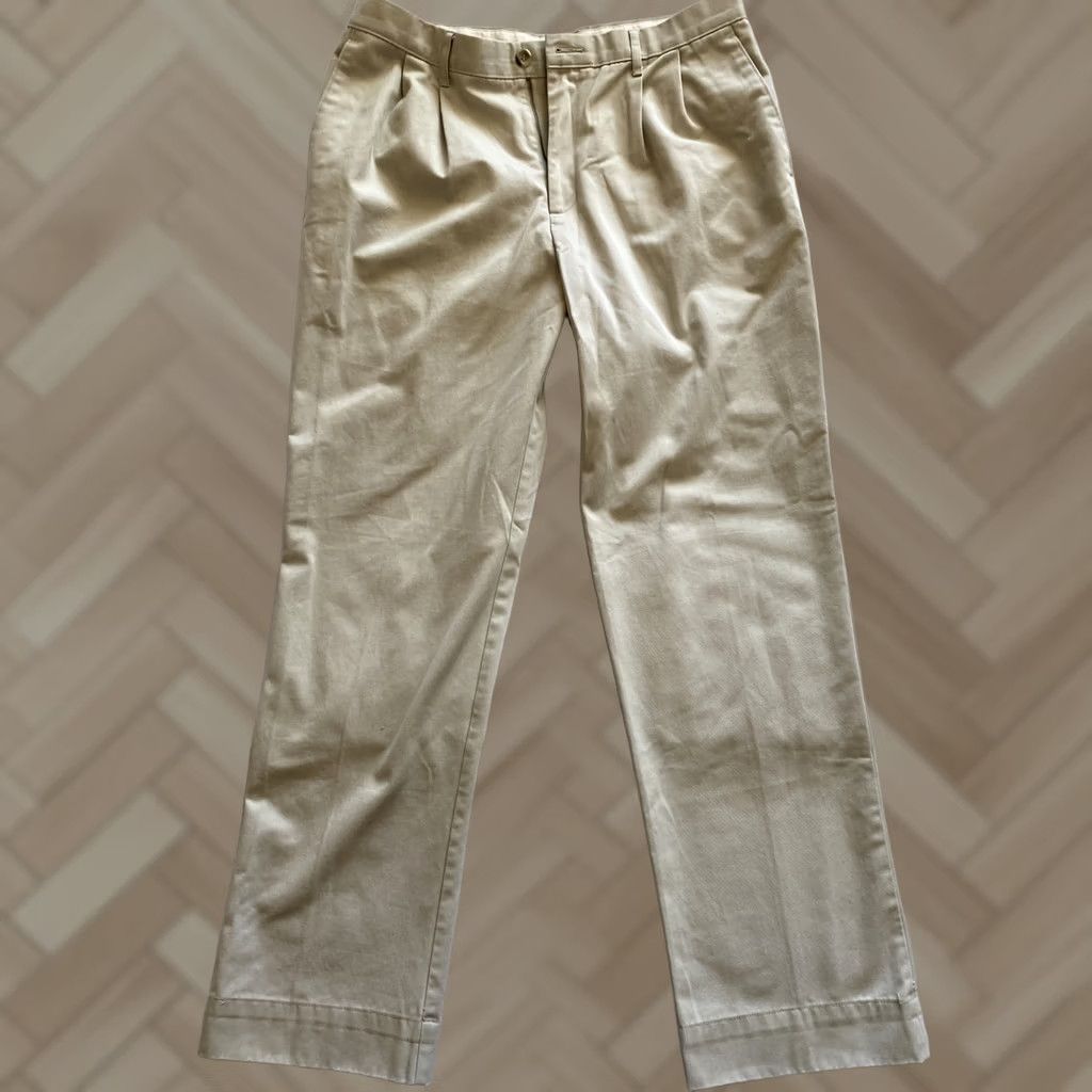 Dockers VINTAGE Dockers D3 Chino Pants Mens 34 x 32 Tan Cotton Solid 15-17 Size US 34 / EU 50 - 1 Thumbnail