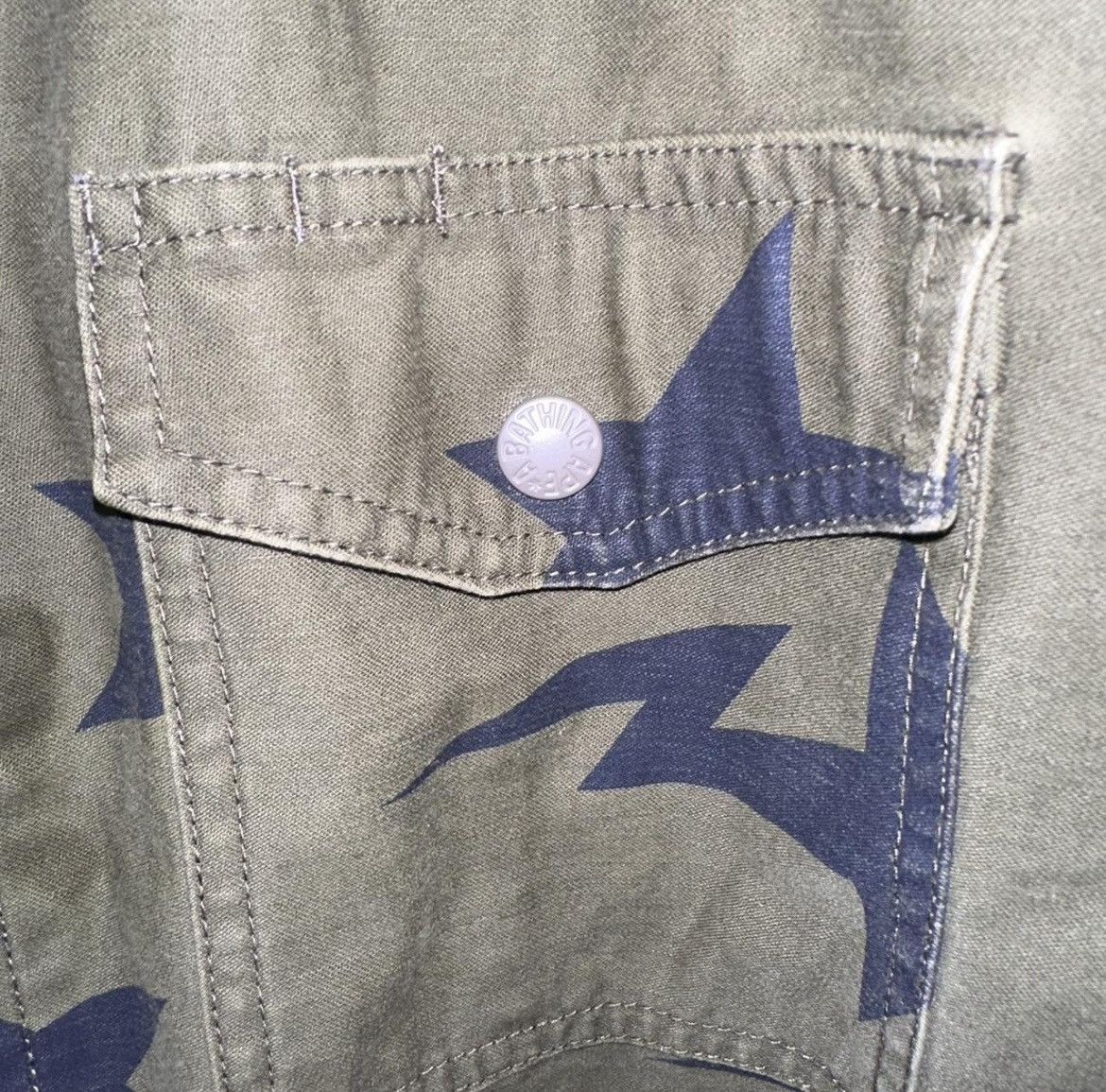 Bape Vintage Military Bapesta Star Logo Jacket Size US L / EU 52-54 / 3 - 4 Thumbnail