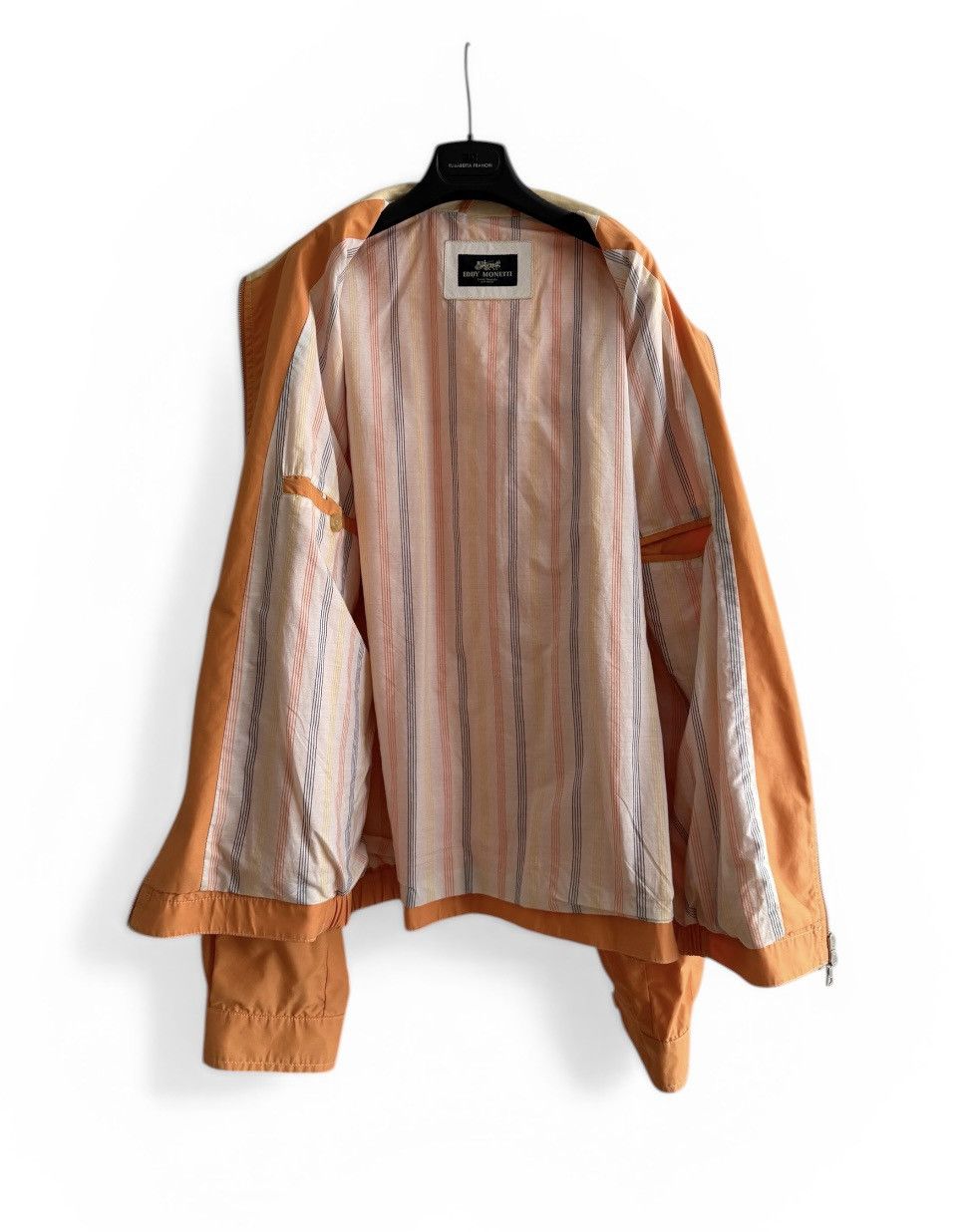 Other Eddy Monetti Leather Collar Bomber Jacket Size US XL / EU 56 / 4 - 3 Thumbnail