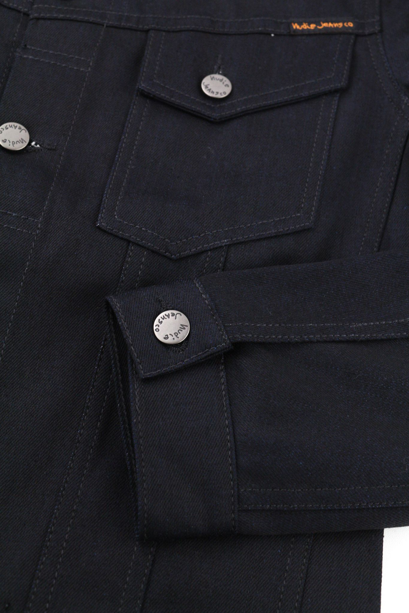 Nudie Jeans BILLY S Denim Dry Black Cotton Buttoned Jacket 80745 Size US S / EU 44-46 / 1 - 5 Thumbnail