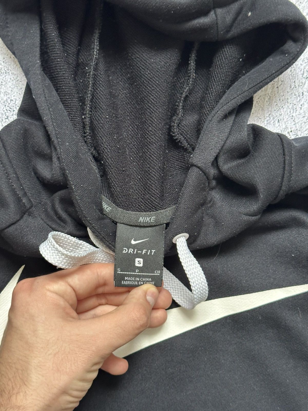 Nike Vintage Nike Hoodie Big Swoosh Logo Y2K White Size US M / EU 48-50 / 2 - 8 Thumbnail