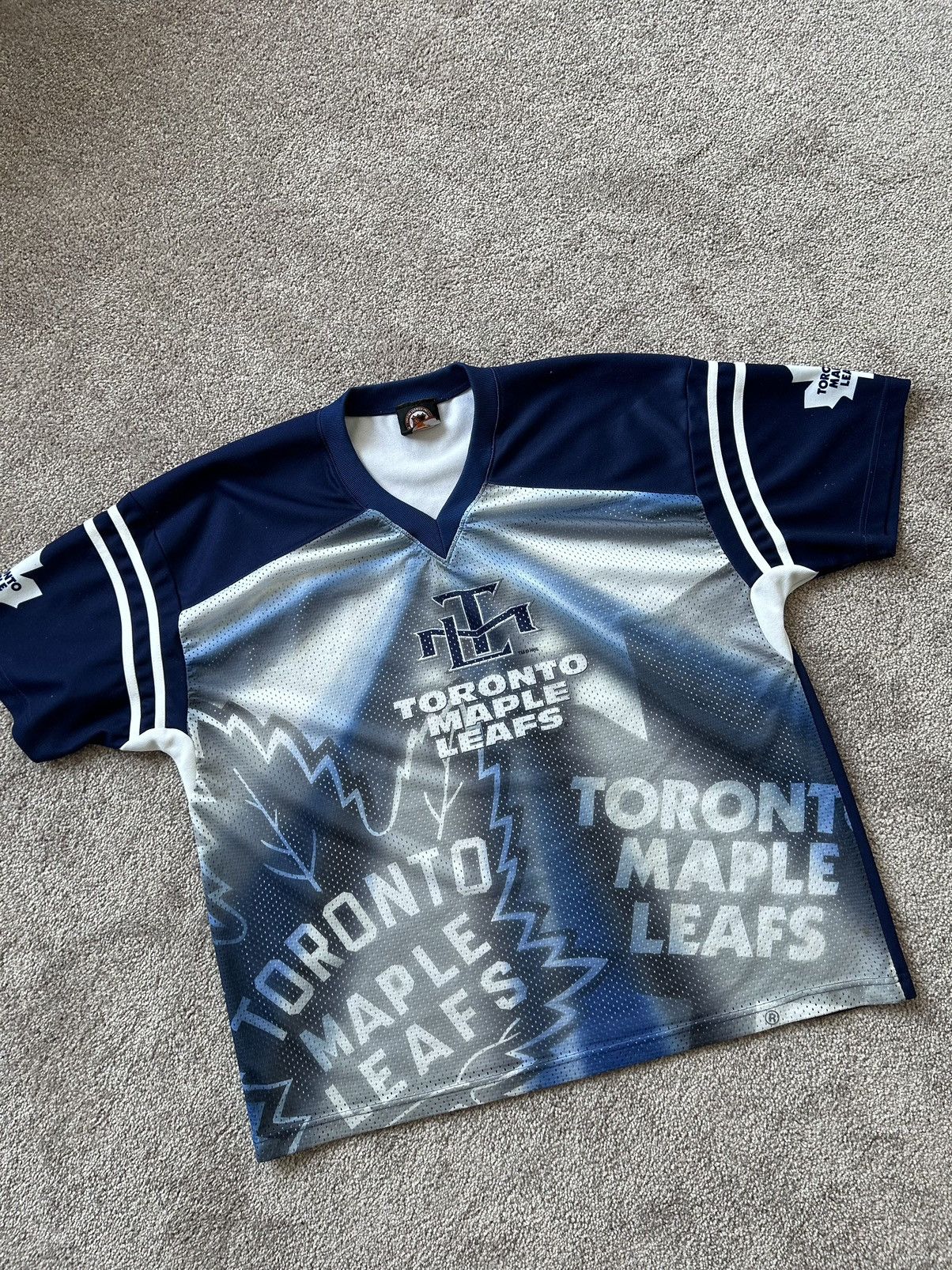 NHL × Vintage Early 2000s Toronto Maple Leafs Jersey Tee Size US L / EU 52-54 / 3 - 1 Thumbnail